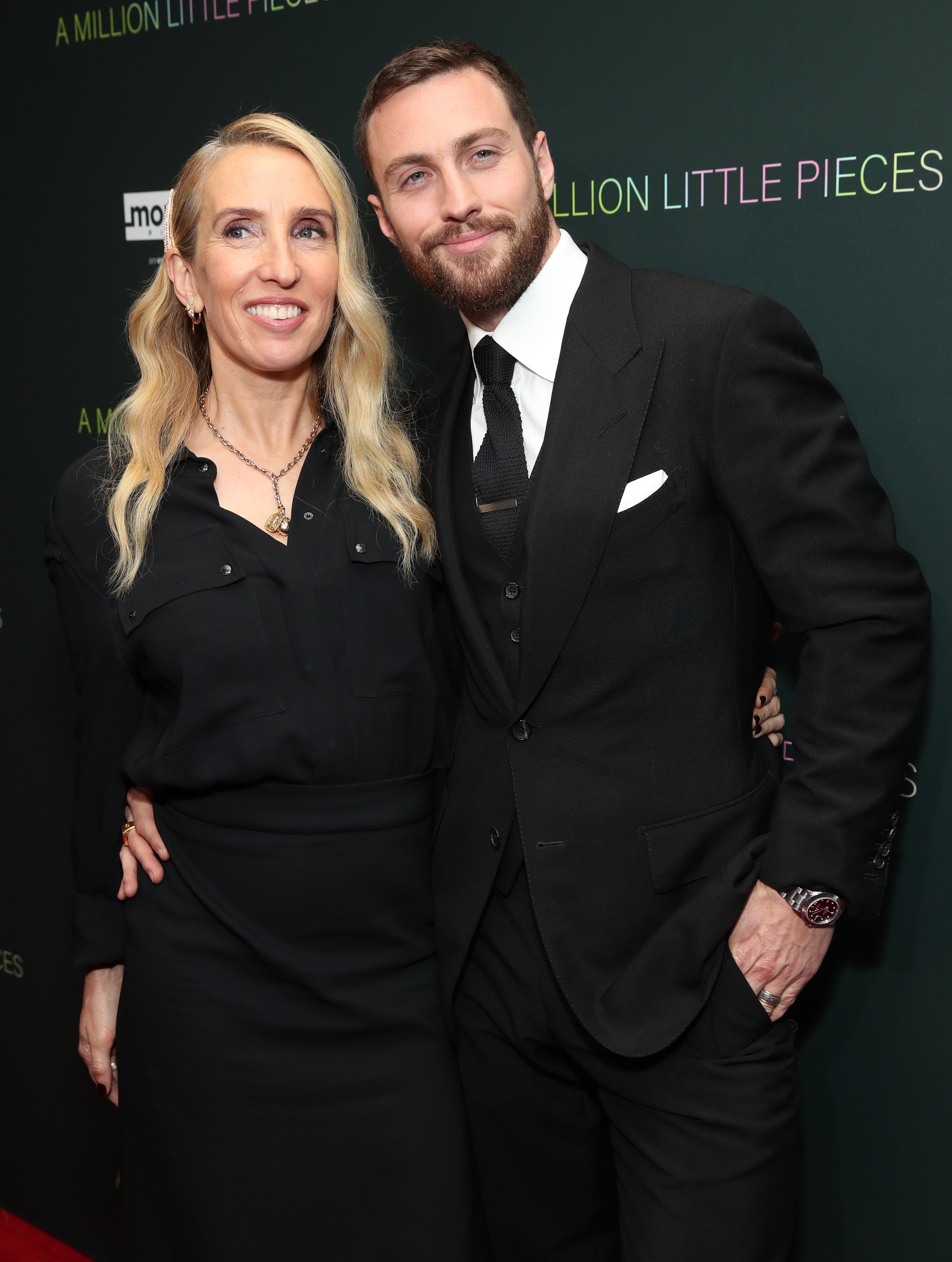 Sam Taylor-Johnson and Aaron Taylor-Johnson attend the special screening of Momentum Pictures' "A Million Little Pieces" at The London Hotel on December 04, 2019 in West Hollywood, California. | Source: Getty Images
