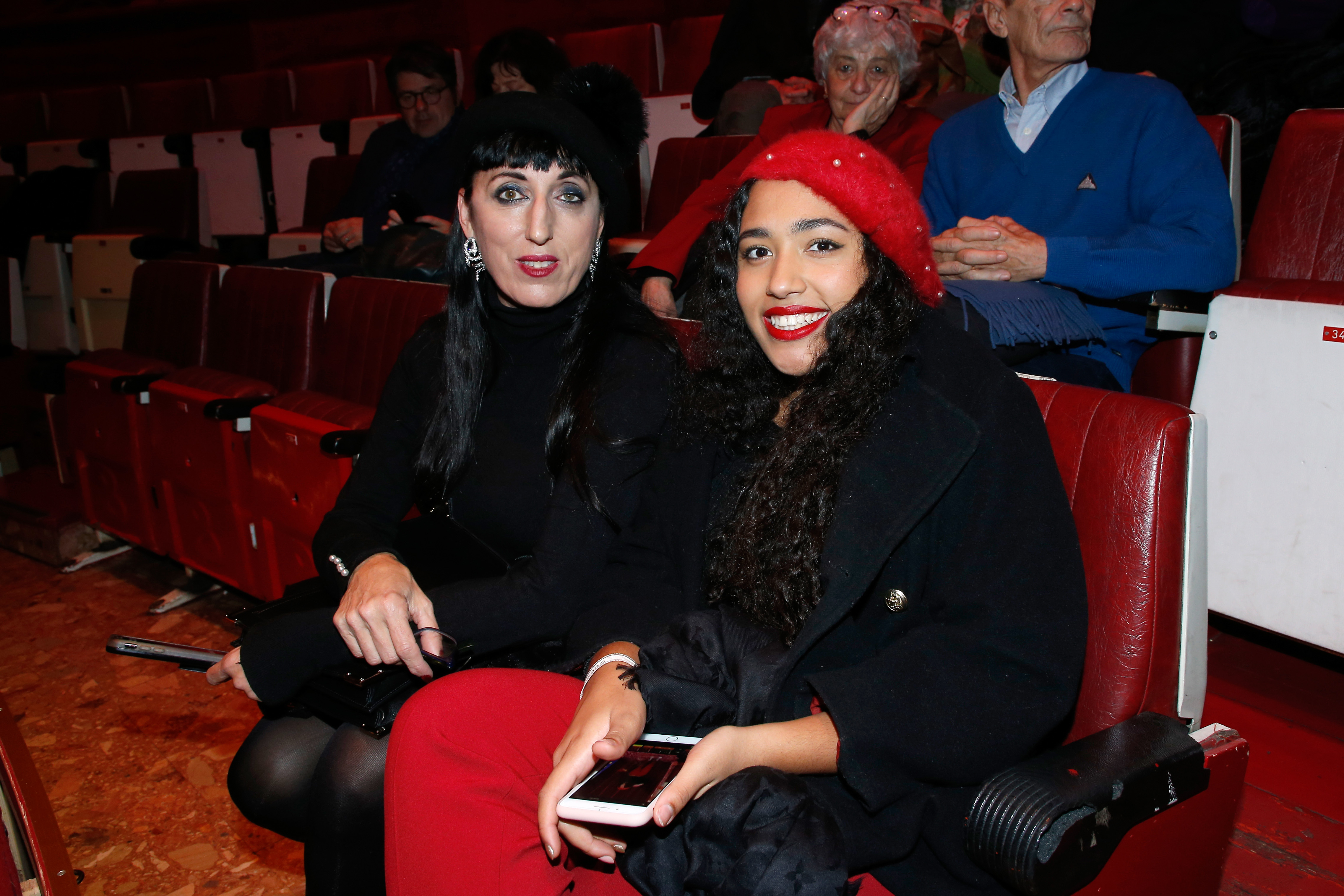 Rossy de Palma and Luna Garcia at the "Depardieu Chante Barbara" at "Le Cirque D'Hiver" on November 14, 2017 in Paris, France. | Source: Getty Images