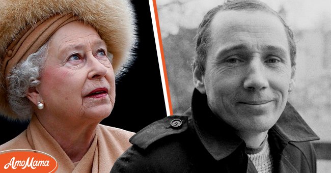 Photo of scared Queen Elizabeth II [left]. Photo of famous Buckingham Palace intruder Michael Fagan [right]. | Photo: Getty Images