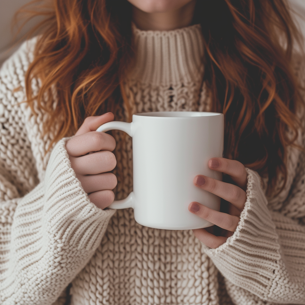 A woman holding a mug | Source: Midjourney