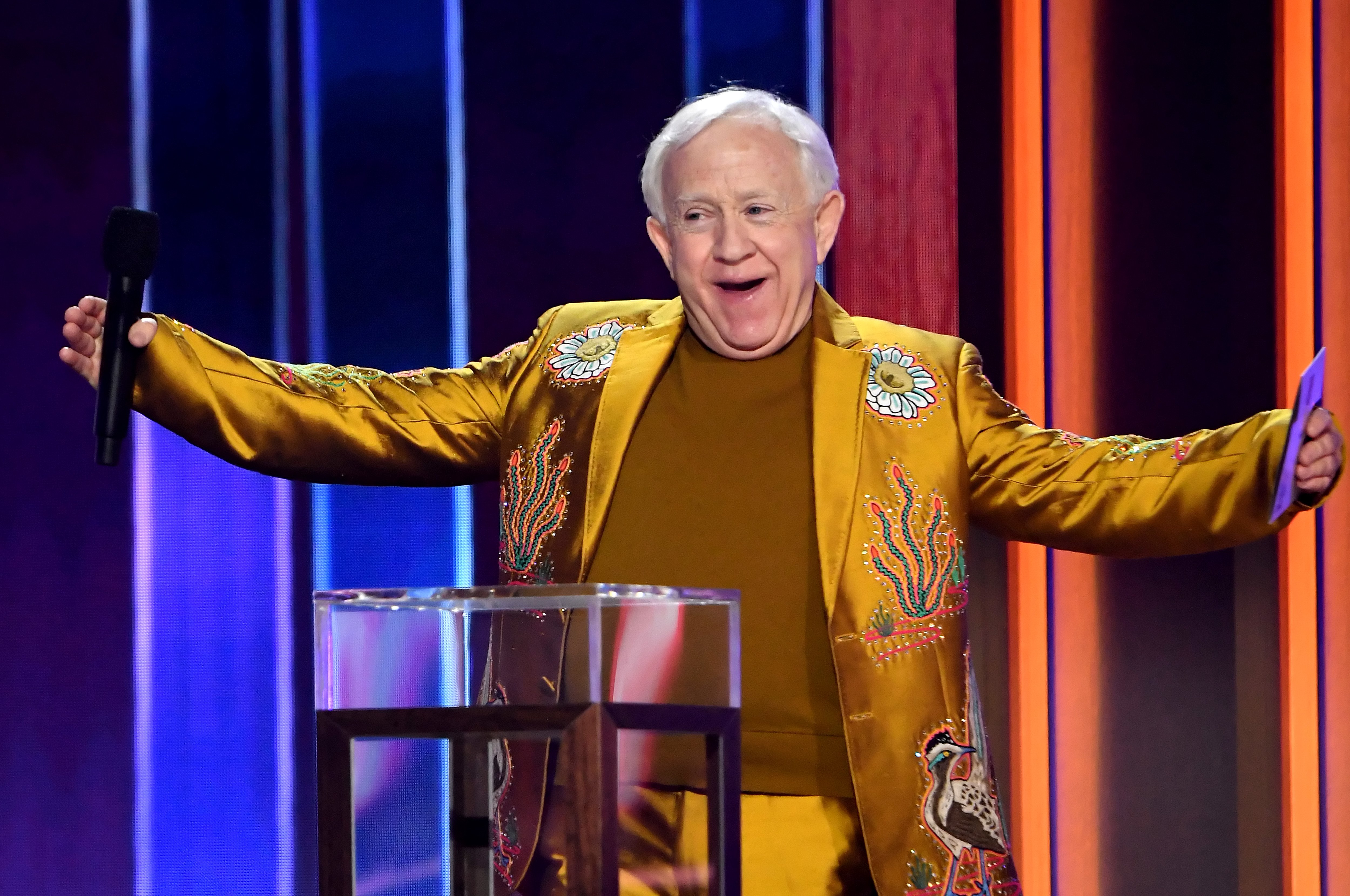 Leslie Jordan pictured at the 56th Academy of Country Music Awards at the Grand Ole Opry, 2021, Nashville, Tennessee. 