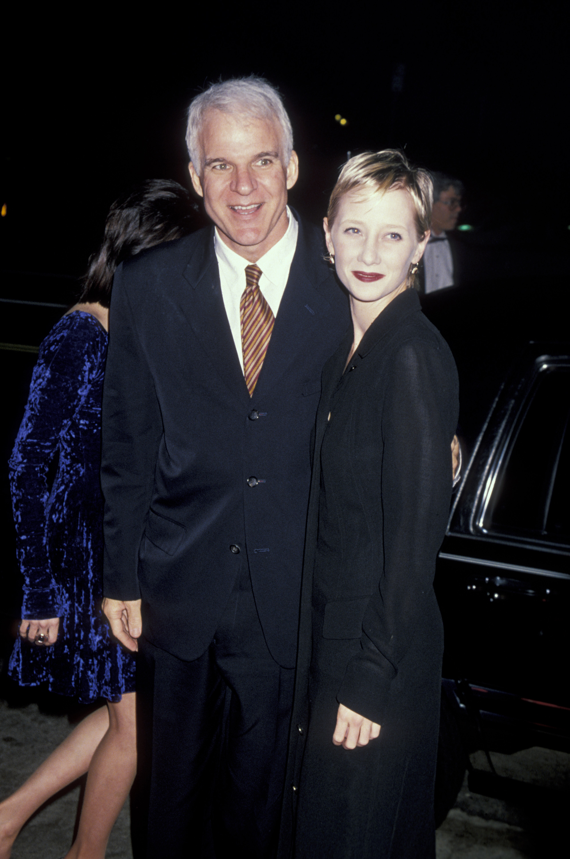Steve Martin and Anne Heche during opening night of Steve Martin's Play "Picasso at Lapin Agile" on October 22, 1994, at Westwood Playhouse in Westwood, California, United States. | Source: Getty Images