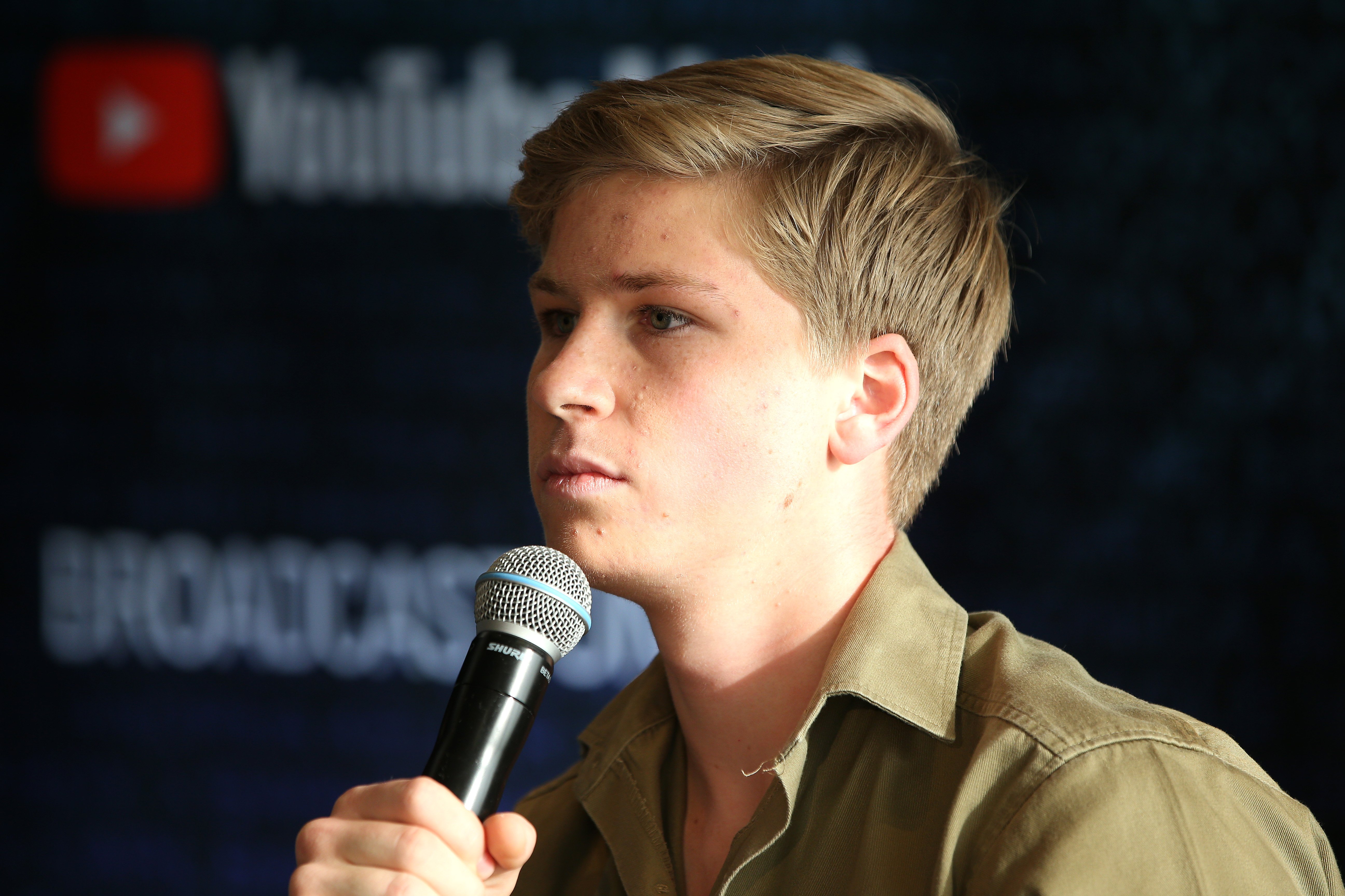 Robert Irwin talks to the media in the awards room during the 33rd Annual ARIA Awards 2019 at The Star on November 27, 2019 in Sydney, Australia | Photo: Getty Images