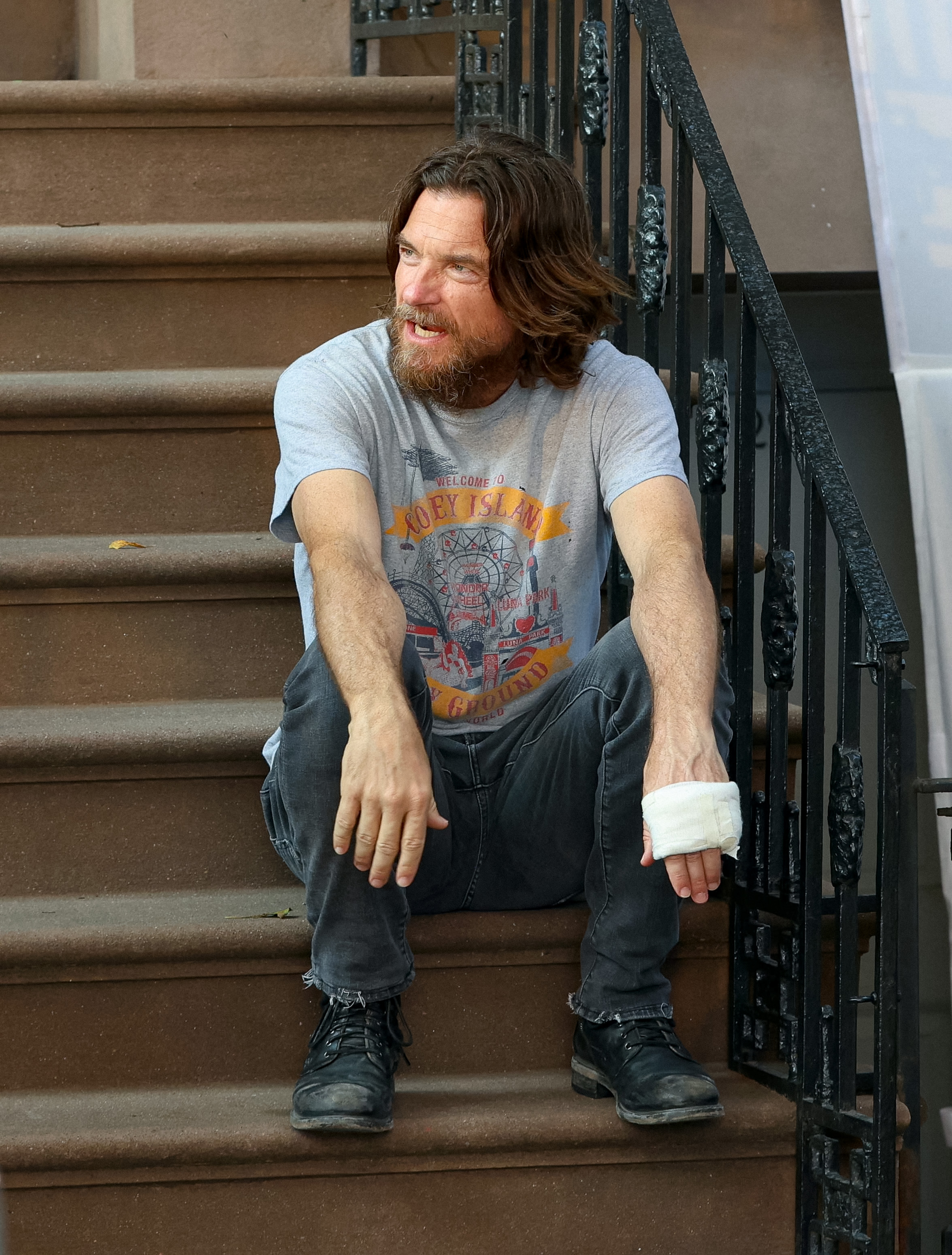 The actor seen on a film set in New York City on June 10, 2024 | Source: Getty Images