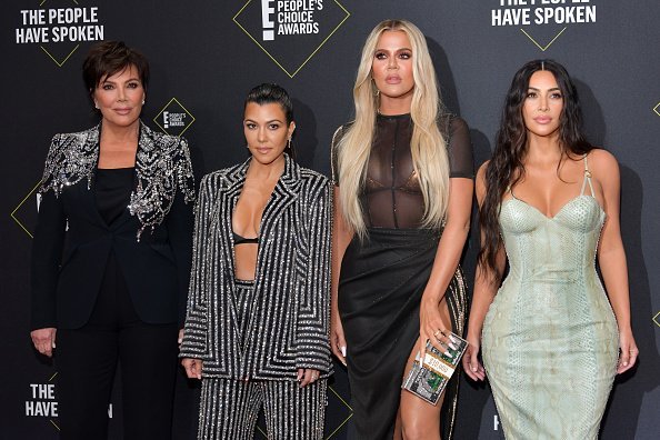 Kris Jenner, Kourtney Kardashian, Khloé Kardashian and Kim Kardashian attend`Kim Kardashian the 2019 E! People's Choice Awards at Barker Hangar on November 10, 2019 in Santa Monica, California | Photo: Getty Images