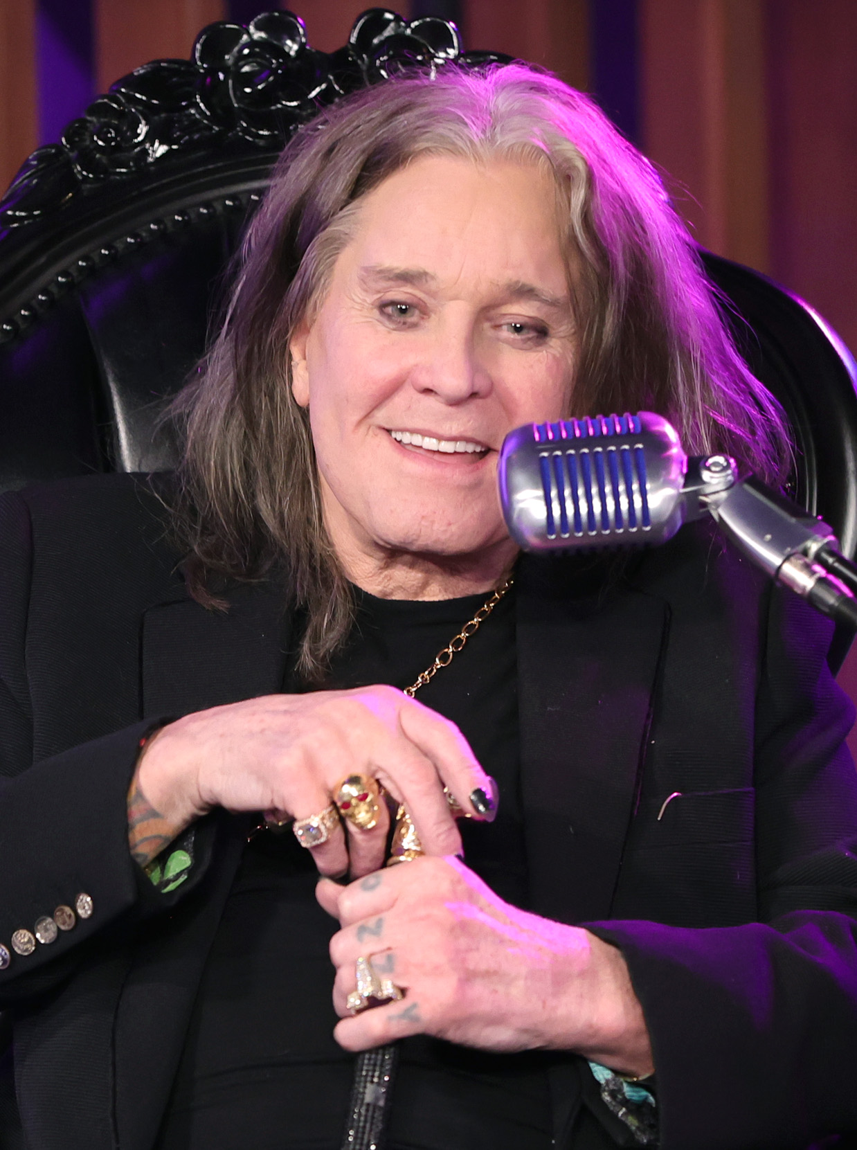 Ozzy Osbourne onstage during the Ozzy Osbourne Album Special on July 29, 2022, in Los Angeles, California. | Source: Getty Images
