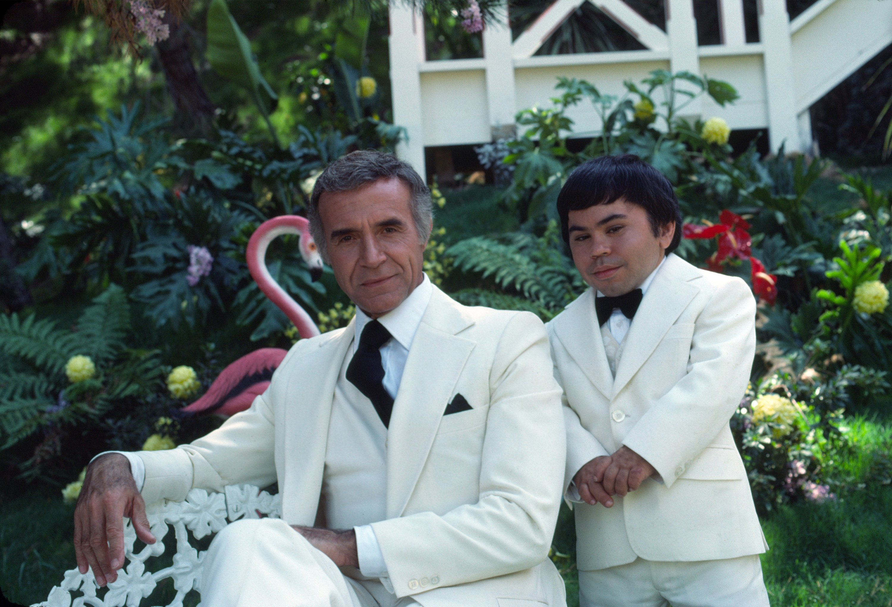Ricardo Montalbán y Herve Villechaize en un episodio de 'Fantasy Island'. | Foto: Getty Images