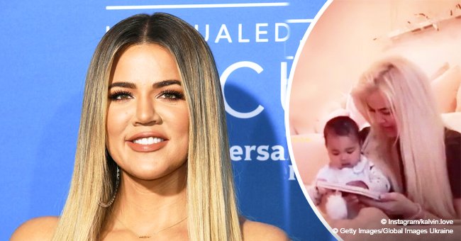 Khloé Kardashian praised for reading a book to growing baby True in heartwarming video