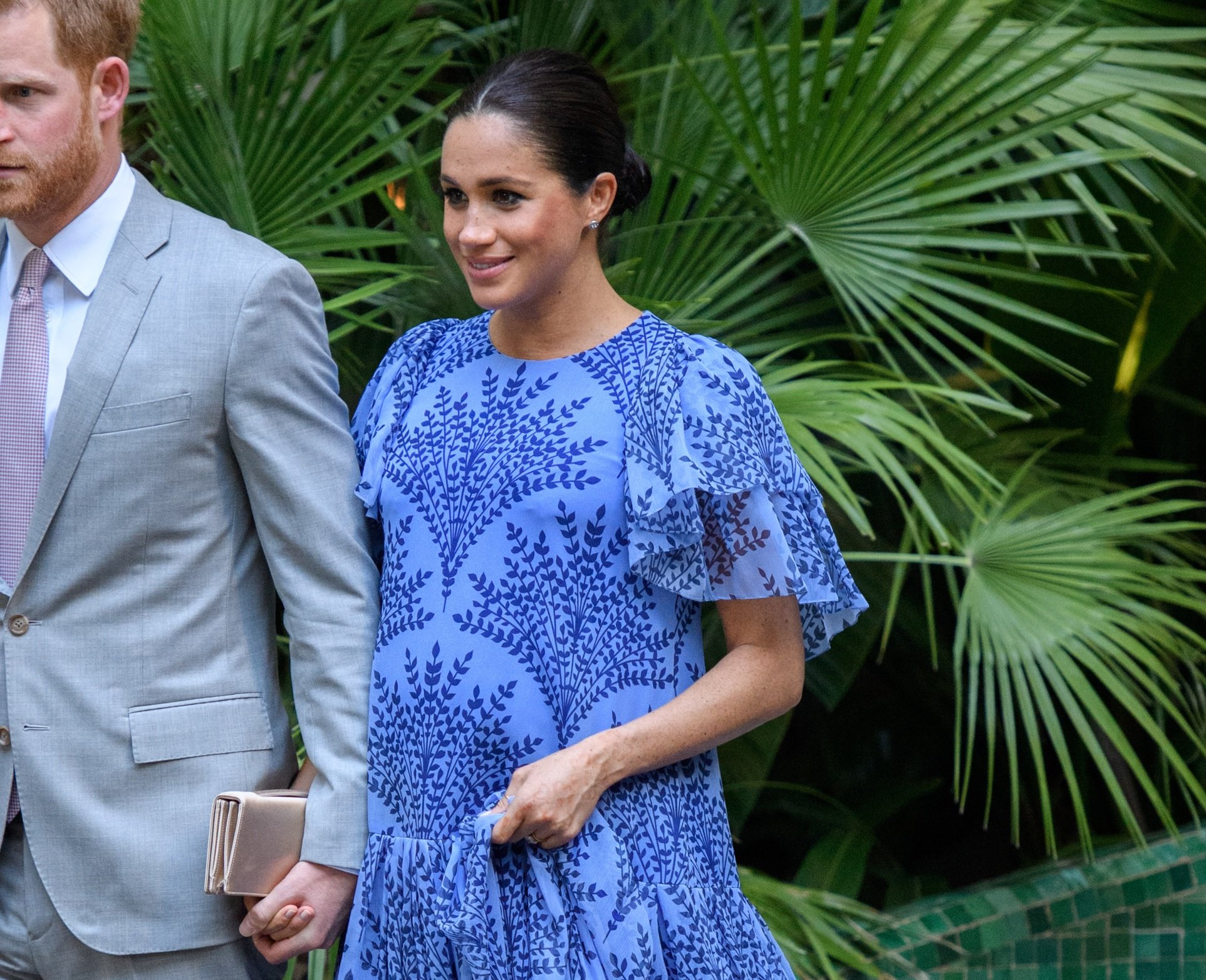 Meghan visita al rey Mohammed VI de Marruecos durante una audiencia en su residencia el 25 de febrero de 2019 en Rabat, Marruecos. | Foto: Getty Images