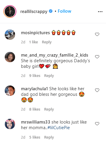 Screenshot of fan comments on Lil Scrappy's video. | Source: Instagram/@rellilscrappy