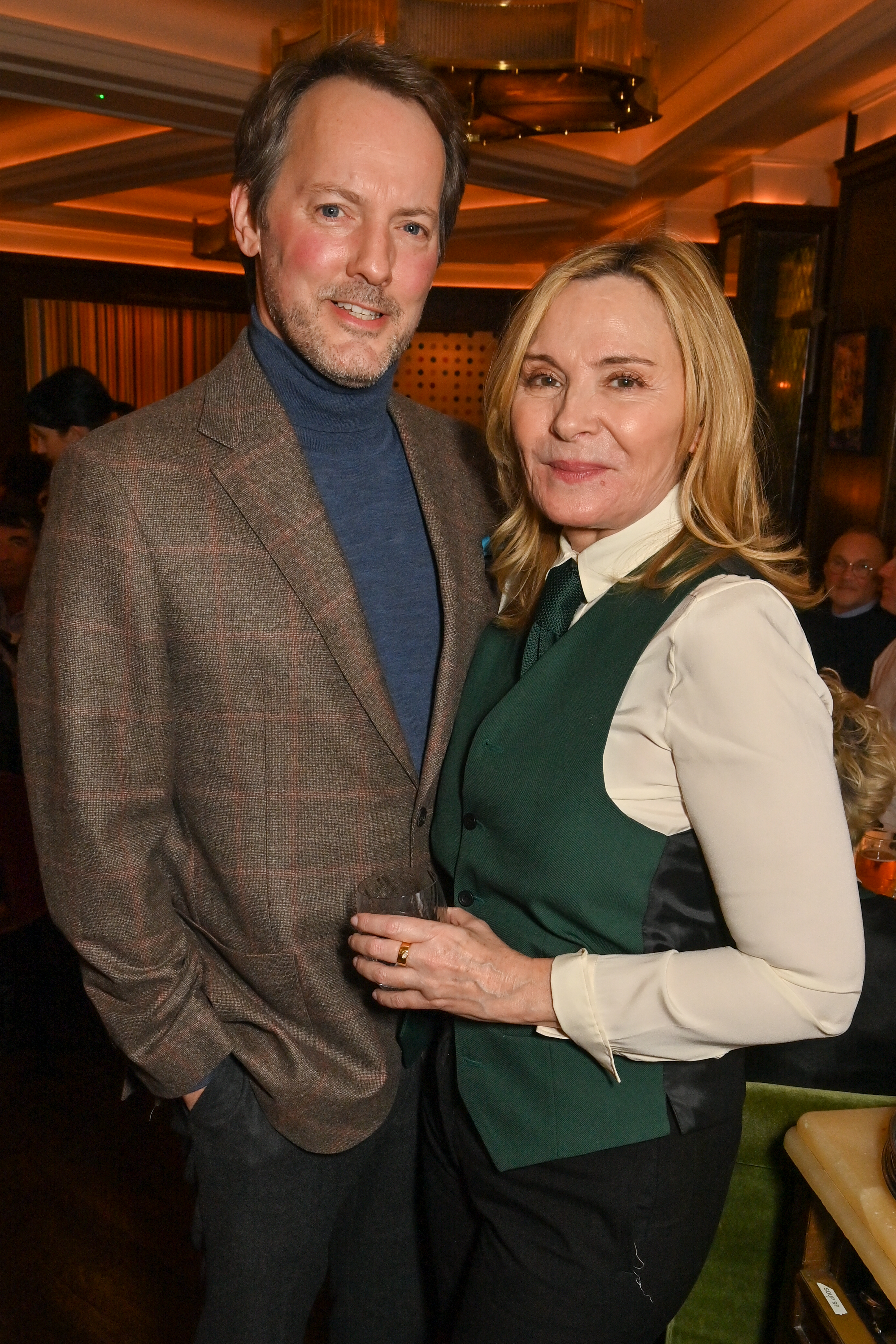 Russell Thomas and Kim Cattrall on December 4, 2022 in London, England | Source: Getty Images