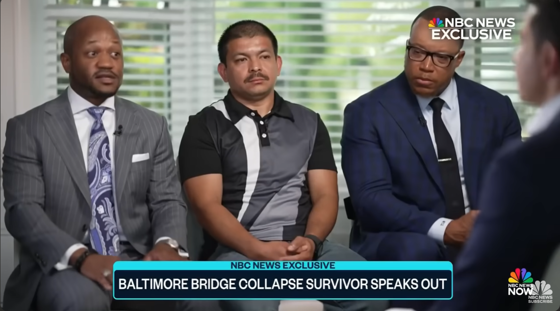 Attorneys L. Chris Stewart and Justin Miller join Julio Cervantes Suarez in an interview with NBC News' Tom Llamas, posted on July 11, 2024. | Source: YouTube/NBCNews