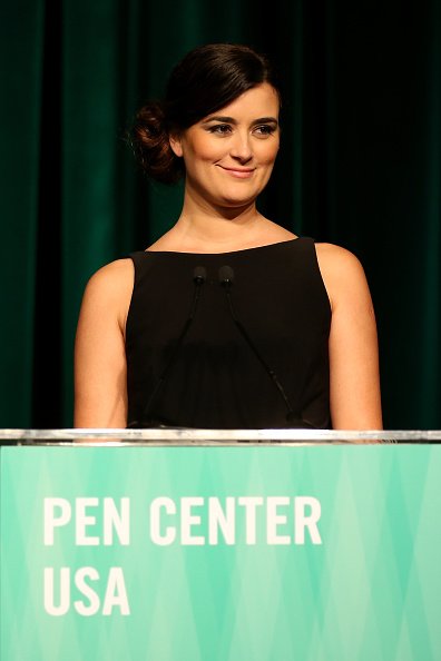  Cote De Pablo speaks onstage during PEN Center USA's 26th Annual Literary Awards Festival honoring Isabel Allende | Photo: Getty Images