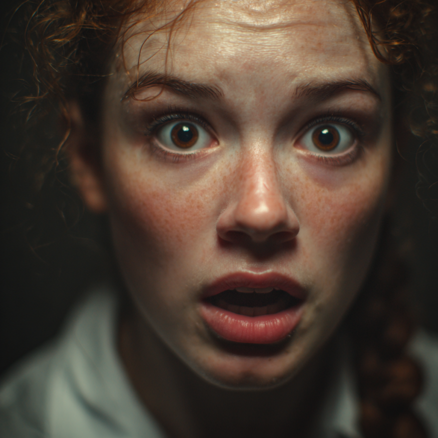 A women looking shocked | Source: Midjourney