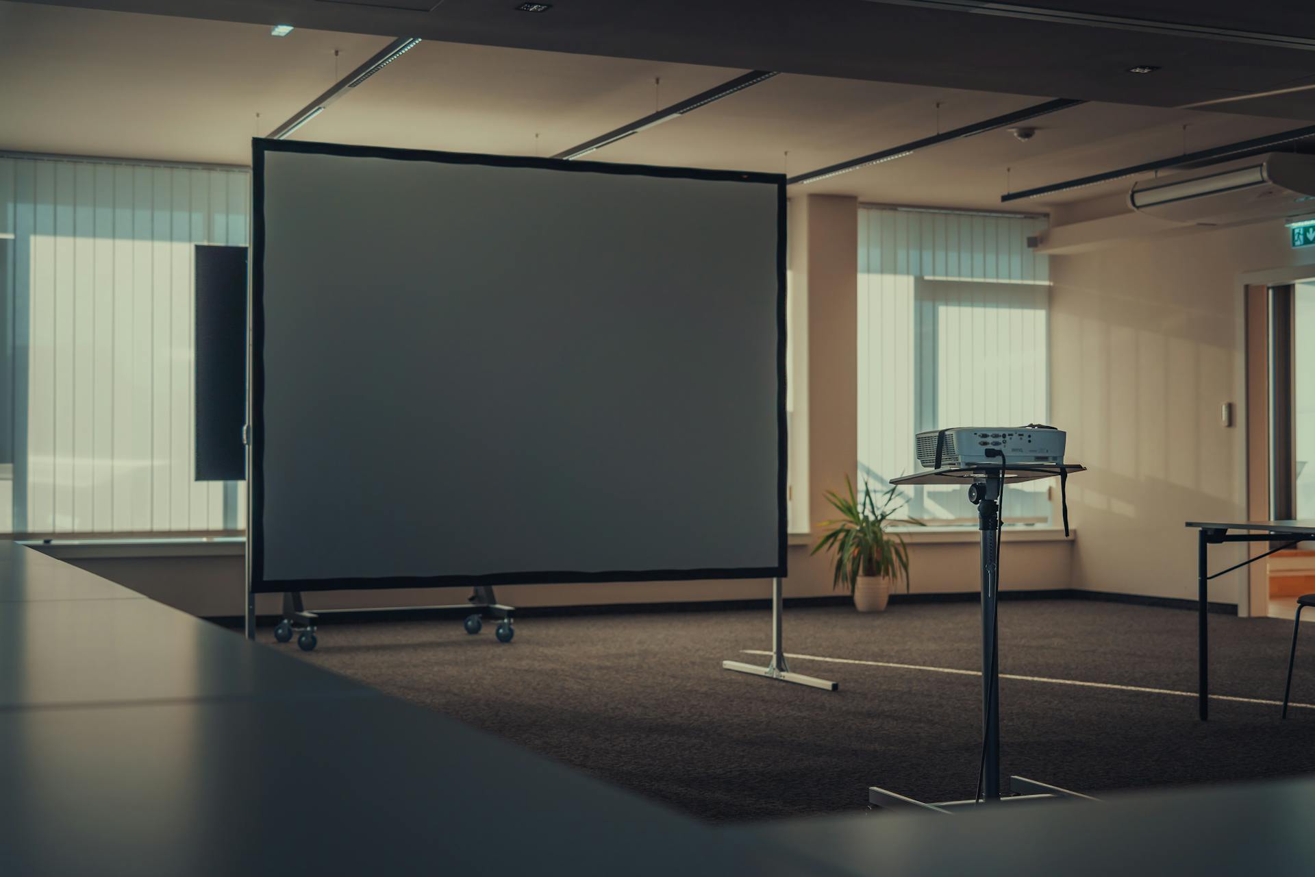 A projector screen | Source: Pexels