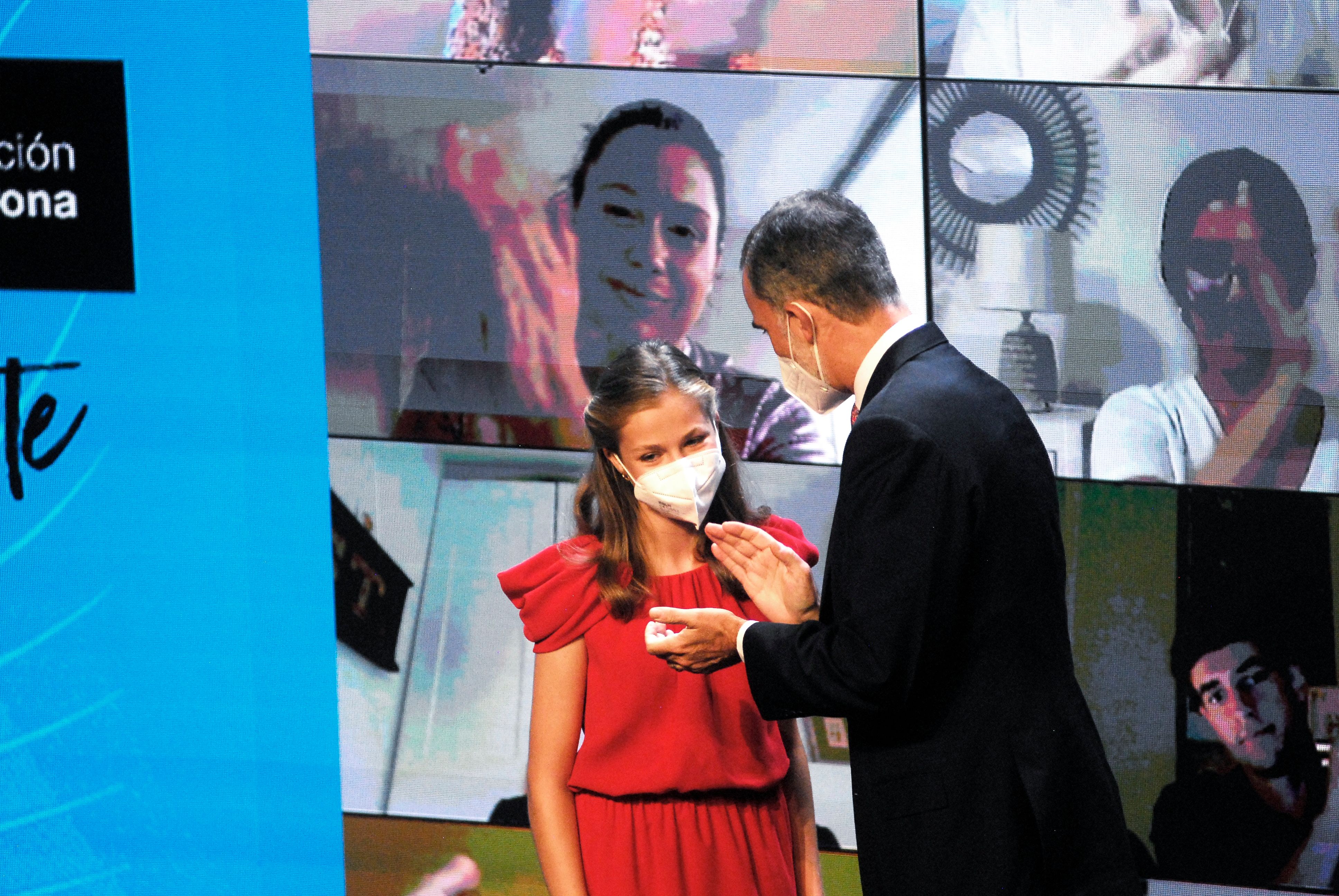 Rey Felipe Vi y su hija la princesa Leonor, 2021. | Foto: Getty Images