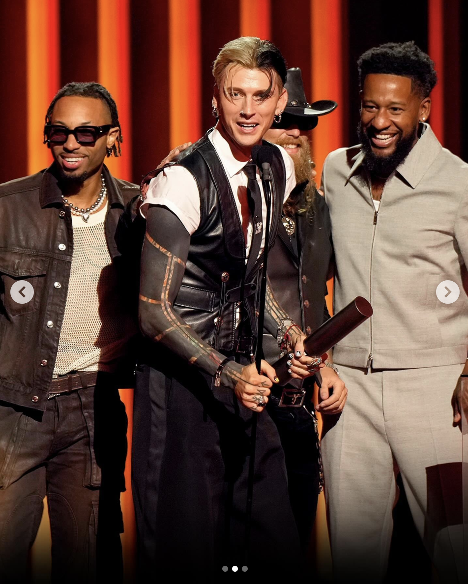 Machine Gun Kelly pictured onstage during the 2024 People's Choice Country Awards | Source: Instagram/peopleschoice