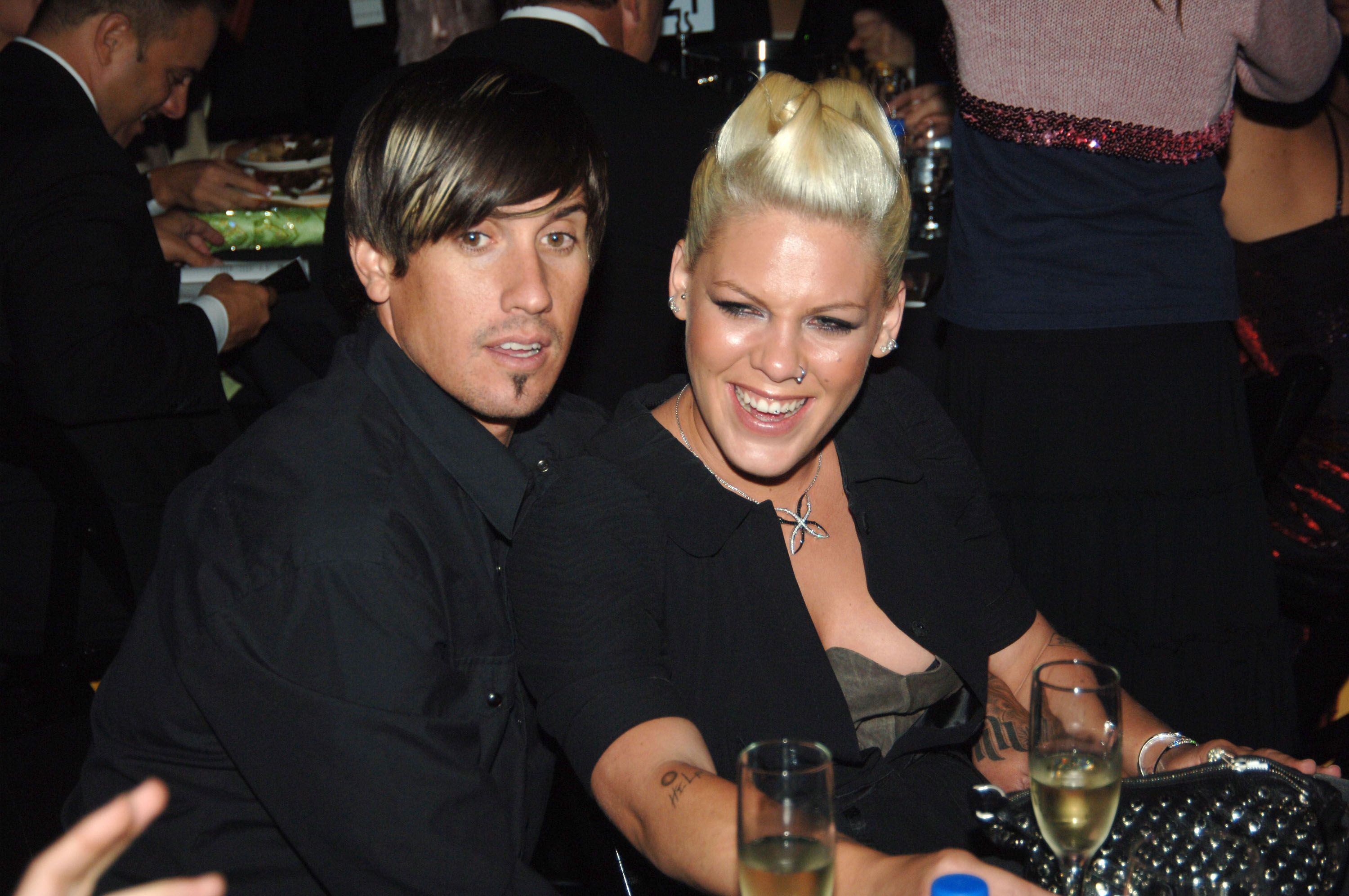 Carey Hart and Pink during 25th Anniversary Gala for PETA and Humanitarian Awards in Hollywood, California, on September 10, 2005. | Source: Jeff Kravitz/FilmMagic, Inc/Getty Images