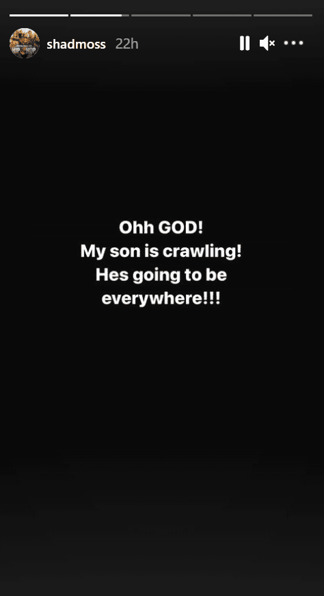 Bow Wow talks about his baby son crawling on his Instagram story. | Photo: Instagram/shadmoss
