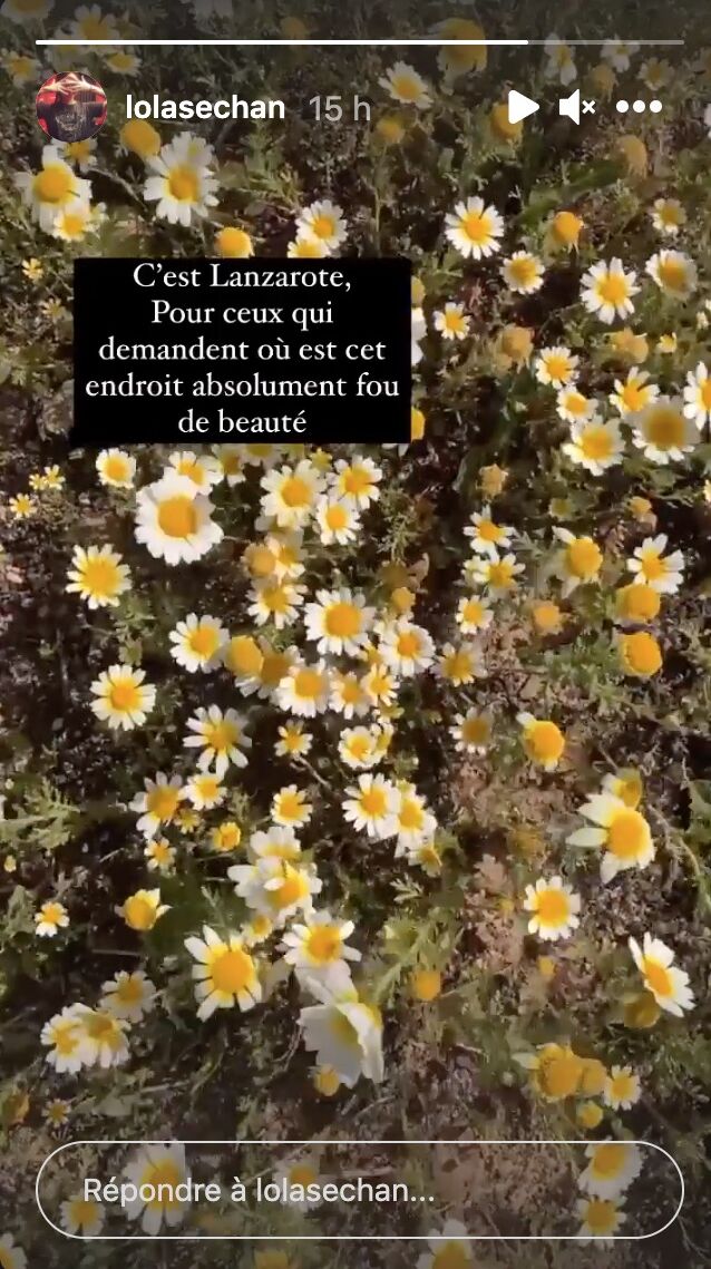 Paysage de Lanzarote | Capture d'écran : Instagram/ lolasechan