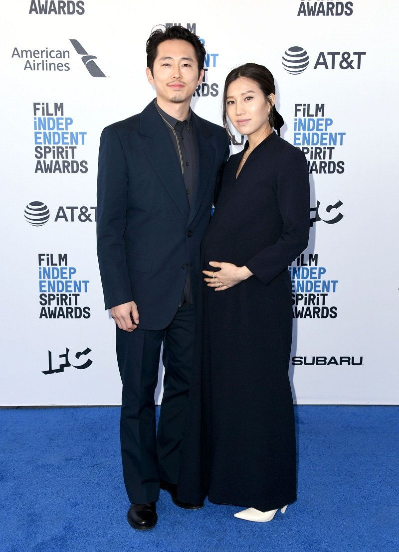 Steven Yeun and Joana Pak on February 23, 2019 in Santa Monica, California | Photo: Getty Images