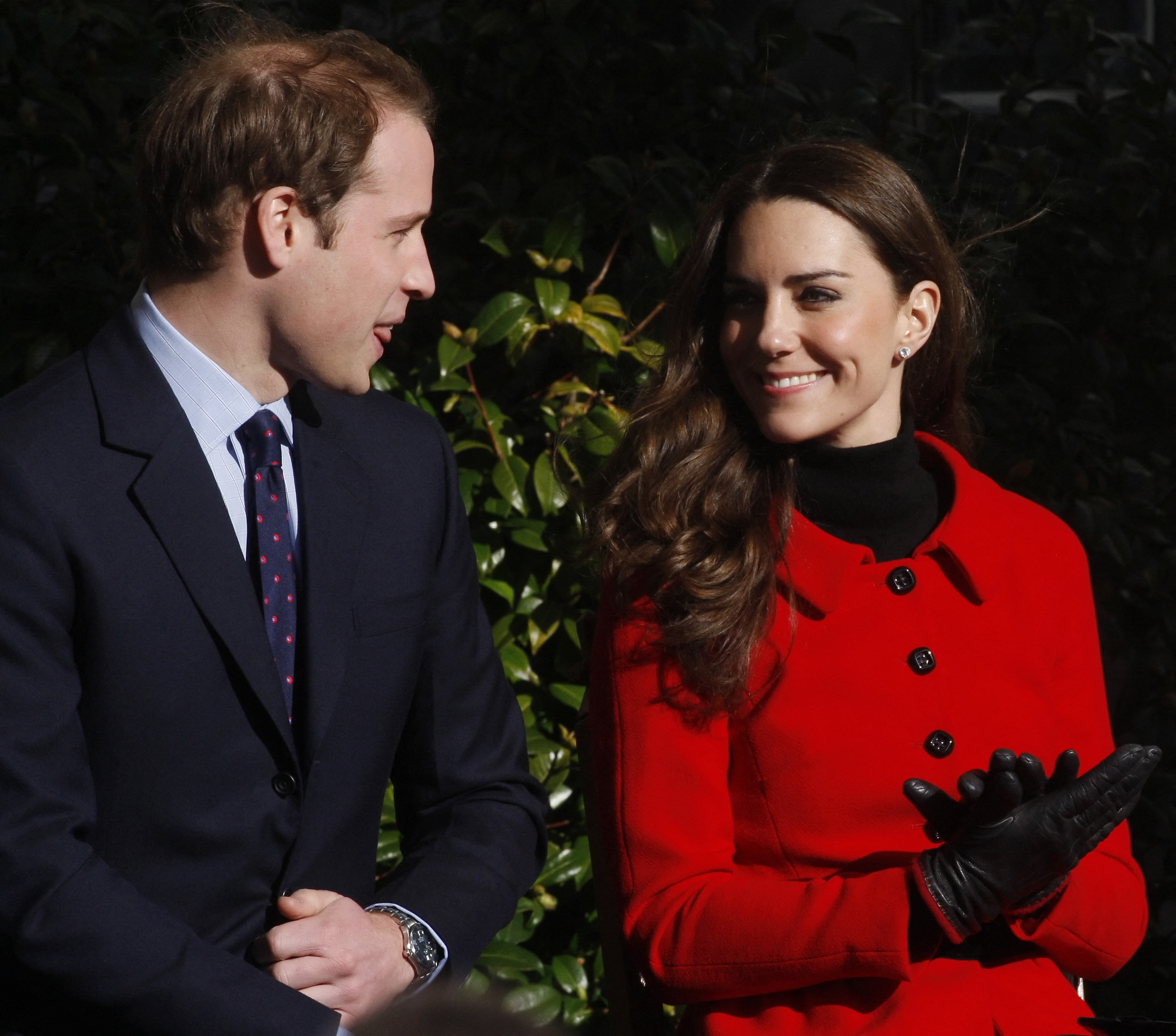 Prince William and Kate Middleton visiting St Andrews University in St. Andrews, Scotland on February 25, 2011 | Source: Getty Images