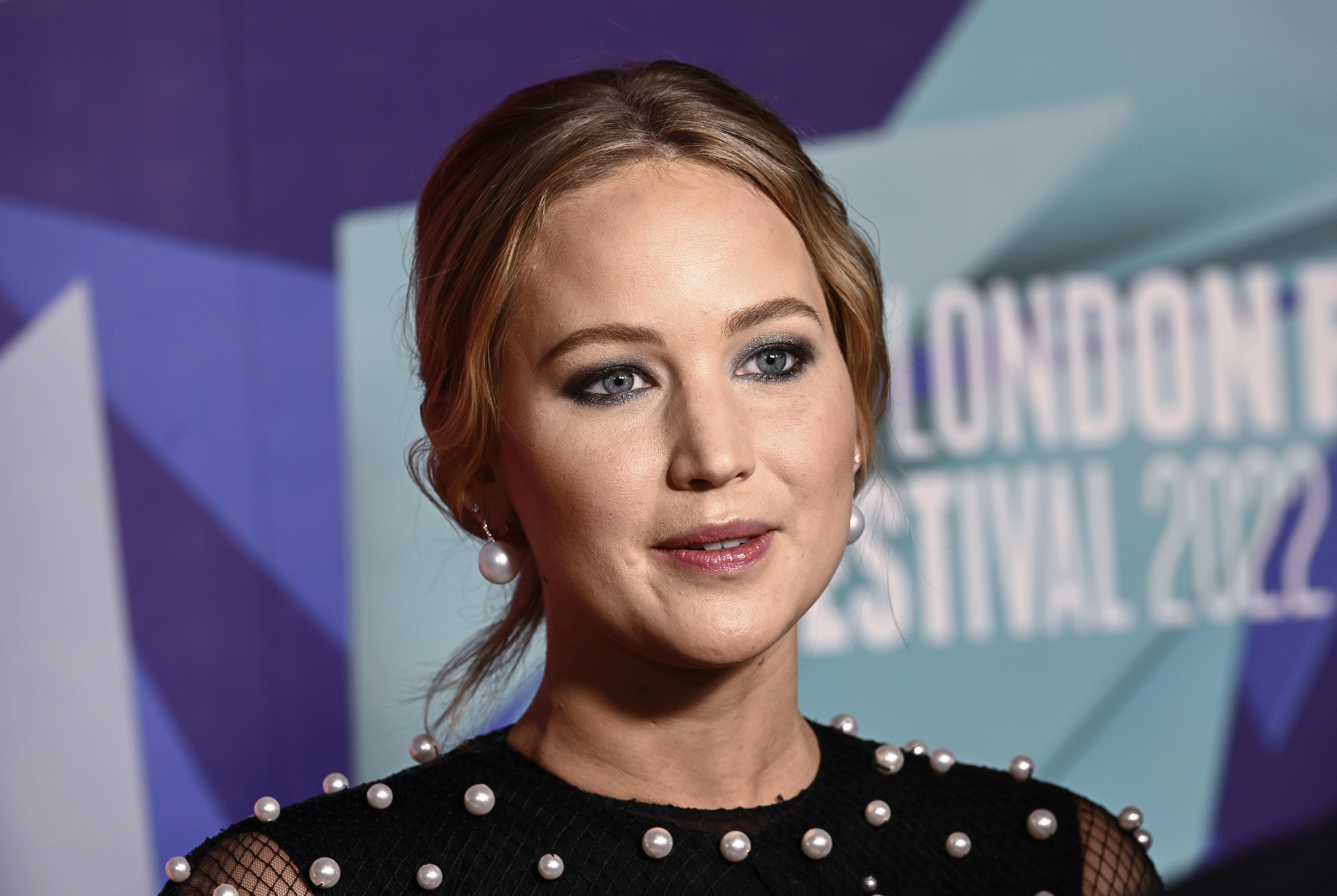 Jennifer Lawrence attends the "Causeway" European premiere during the 66th BFI London Film Festival, at the BFI Southbank, on October 8, 2022, in London, England. | Source: Getty Images