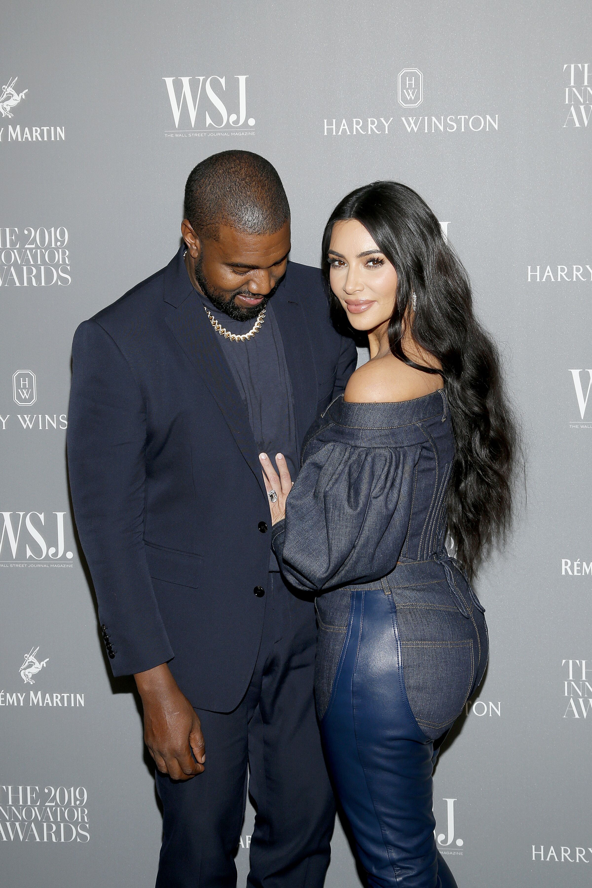 Kanye West and Kim Kardashian West at the 2019 WSJ. Magazine Innovator Awards in New York/ Source: Getty Images