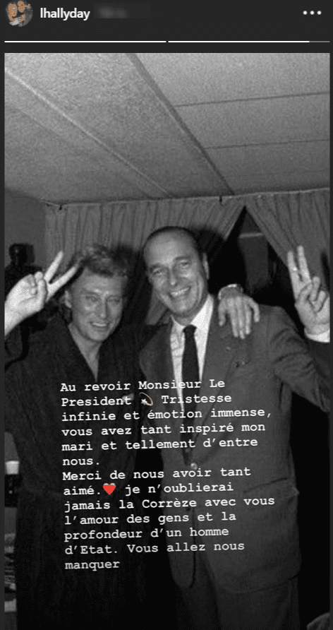 Jacques Chirac avec Johnny Hallyday. | Instagram/lhallyday