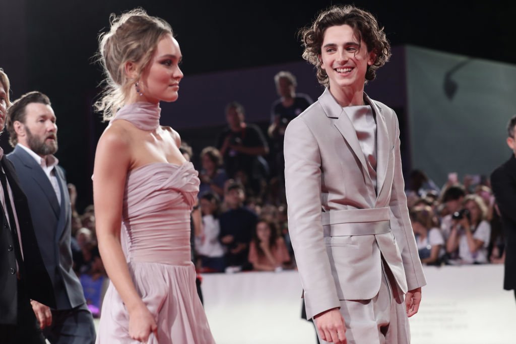 Lily-Rose Depp and Timothee Chalamet attend "The King" red carpet during the 76th Venice Film Festival at Sala Grande on September 02, 2019 | Photo: Getty Images