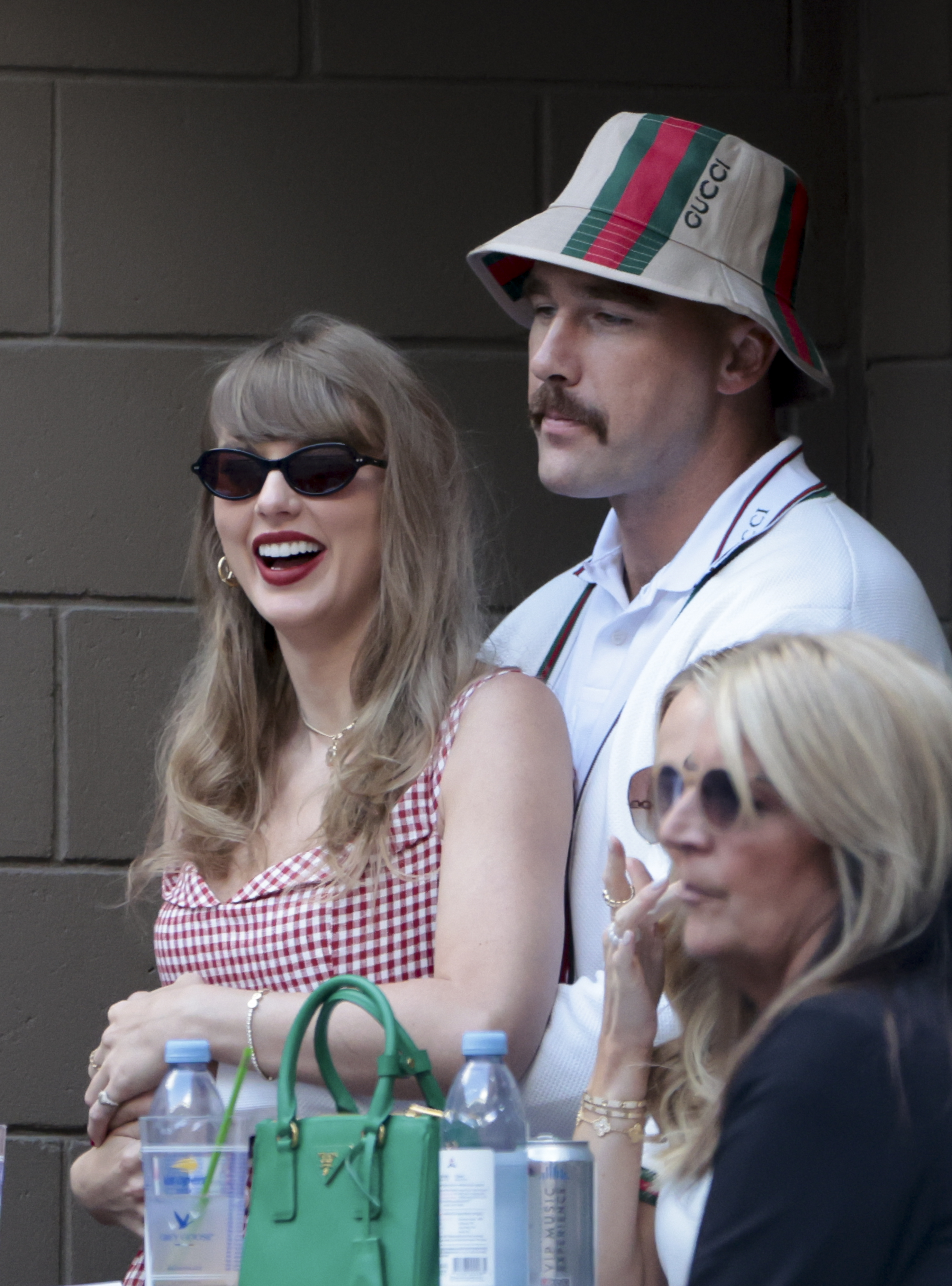 Taylor Swift and Travis Kelce spotted at the 2024 US Open at the USTA Billie Jean King National Tennis Center on September 8, 2024, in New York. | Source: Images