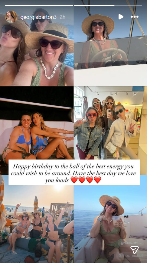 A screengrab of Georgia Barton's post, shared on 10 March 2026. | Source: Instagram/georgiabarton3