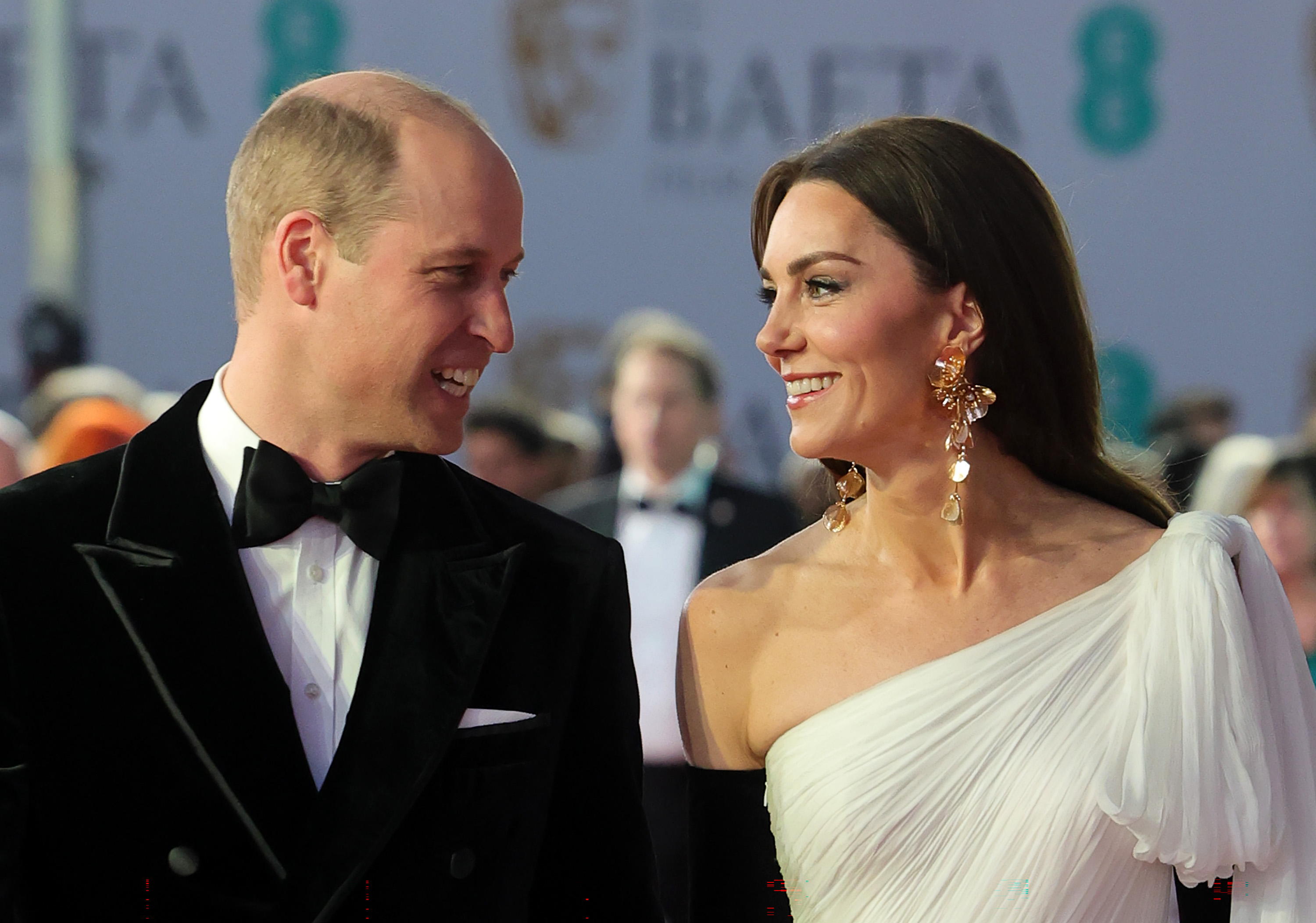 Prince William and Princess Catherine at the EE BAFTA Film Awards in London, England on February 19, 2023 | Source: Getty Images