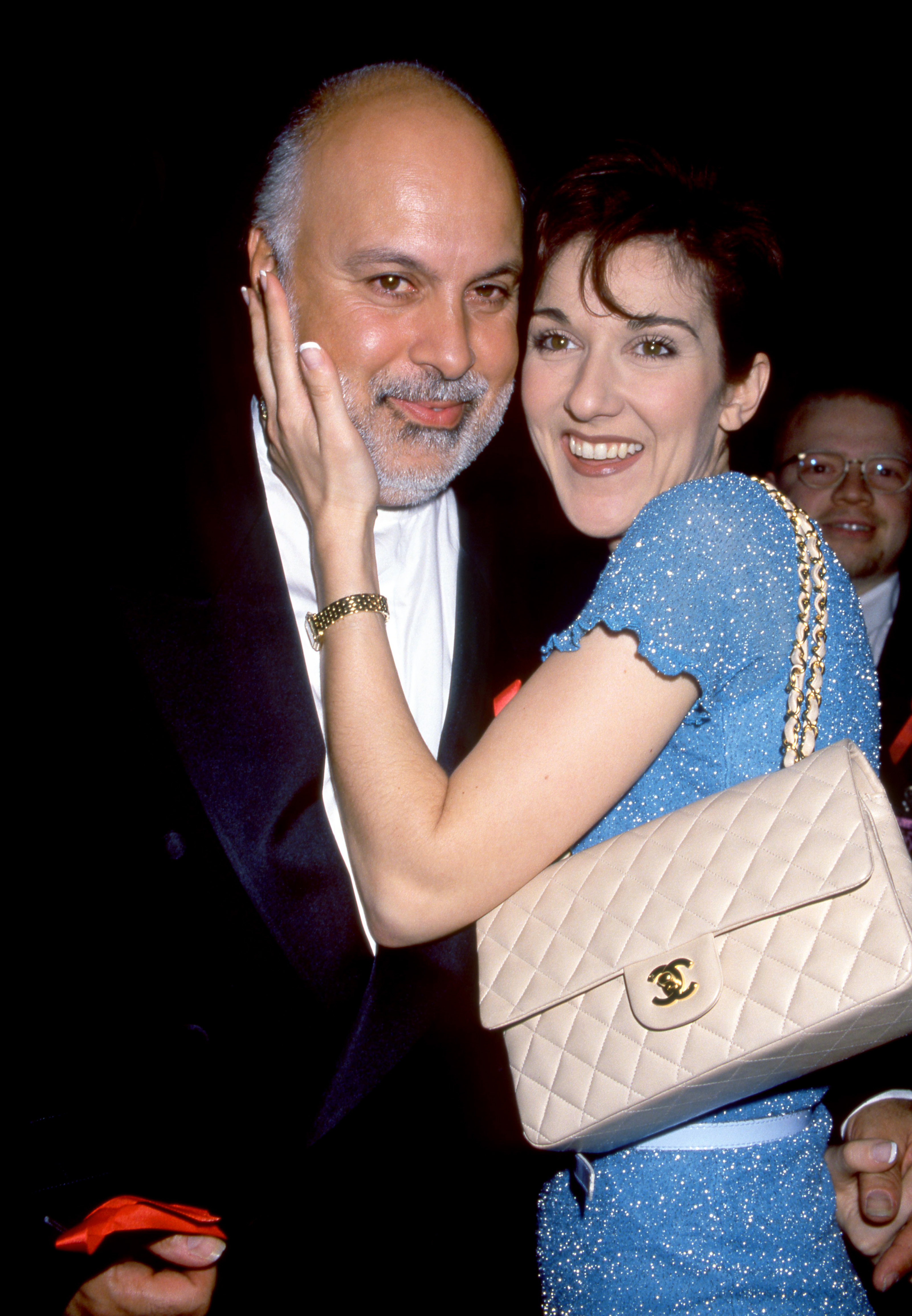 Celine Dion and Rene Angelil at The 22nd Annual American Music Awards on January 30, 1995 in Los Angeles, California. | Source: Getty Images