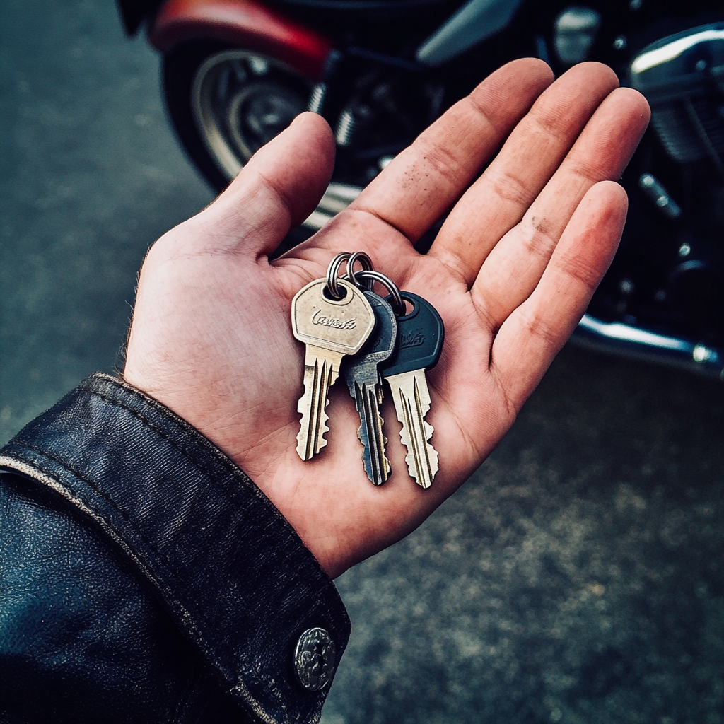 A person holding a set of keys | Source: Midjourney