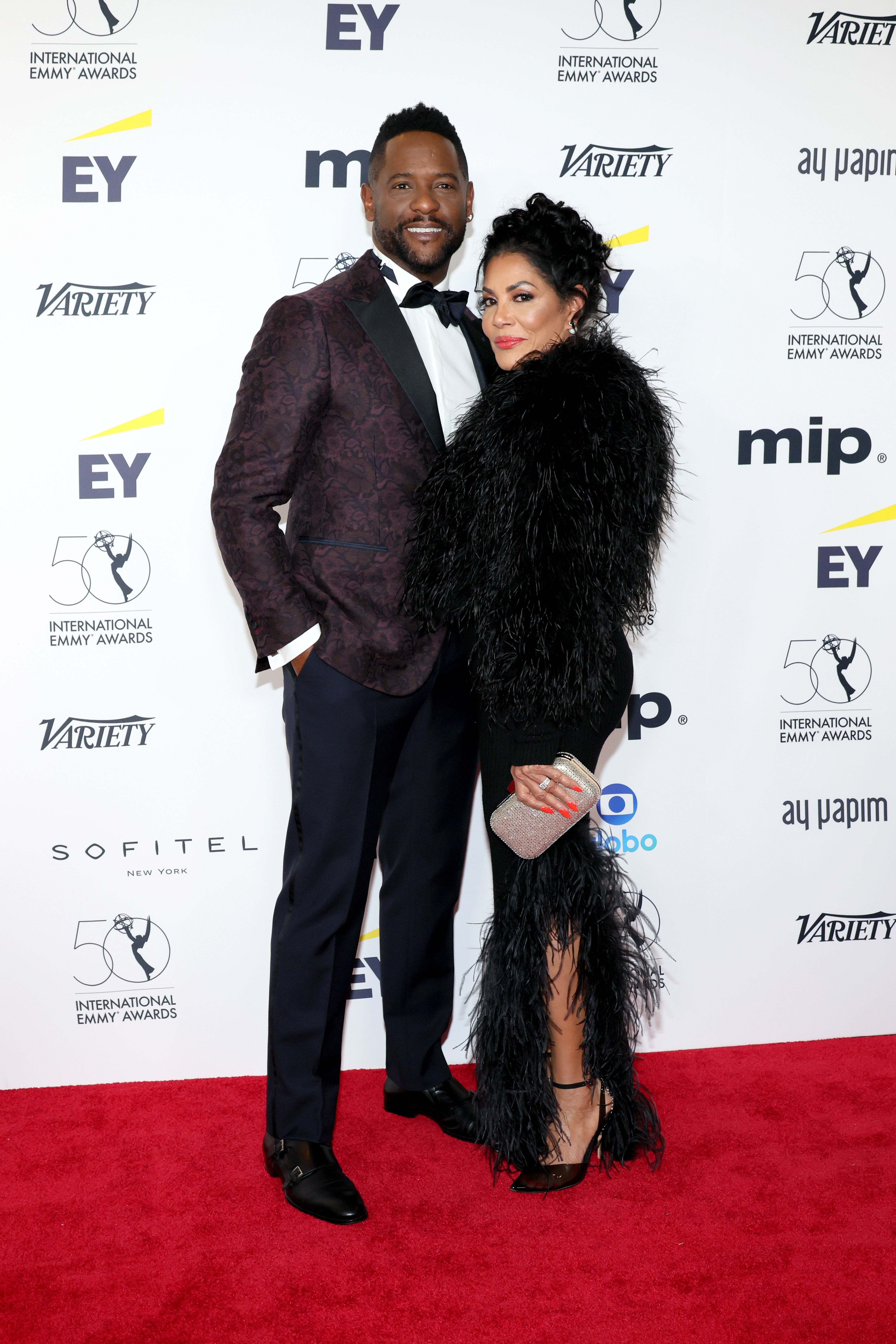 Blair Underwood and Josie Hart attend the 50th International Emmy Awards at New York Hilton Midtown on November 21, 2022, in New York City | Source: Getty Images