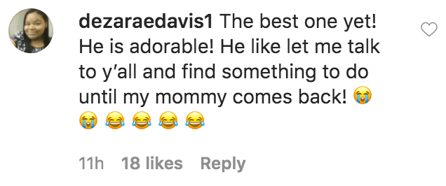 A fan commented on Angela’s Simmons video of her trying the fruit snack challenge on her son, Sutton Tennyson | Source: Instagram.com/angelasimmons