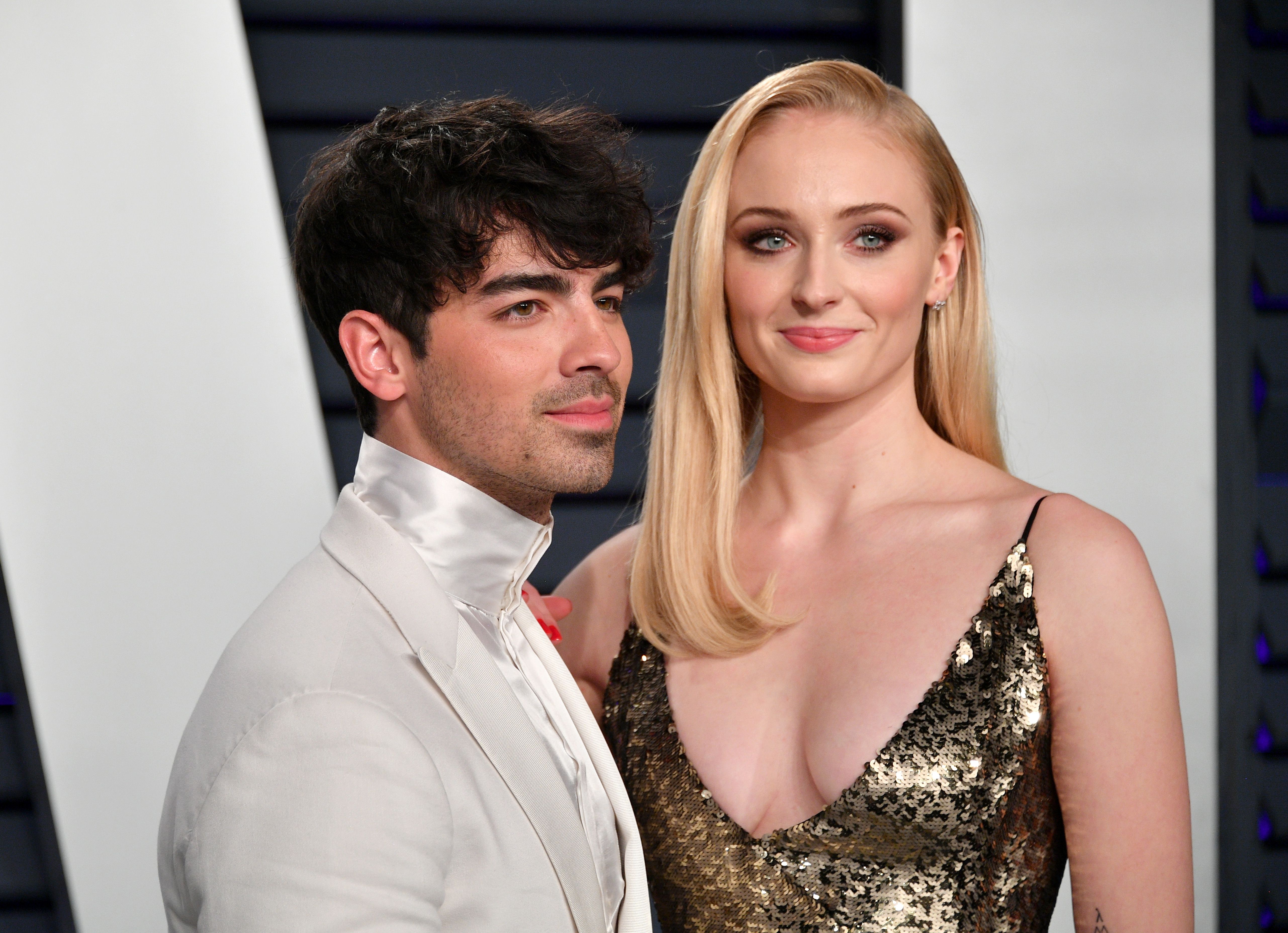 Joe Jonas and Sophie Turner during the 2019 Vanity Fair Oscar Party at Wallis Annenberg Center for the Performing Arts on February 24, 2019 in Beverly Hills, California. | Source: Getty Images