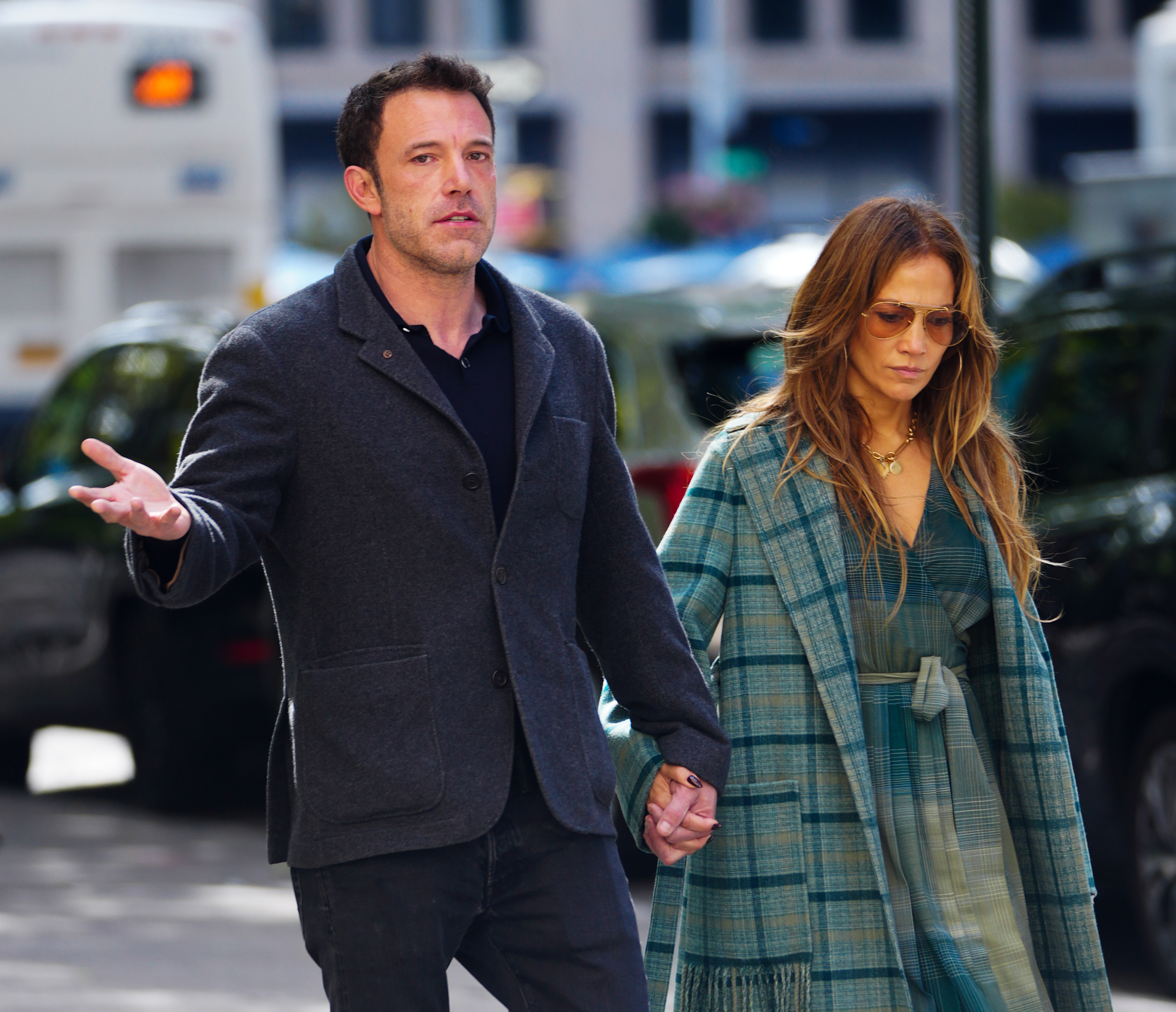 Ben Affleck and Jennifer Lopez spotted out in New York City on September 26, 2021 | Source: Getty Images