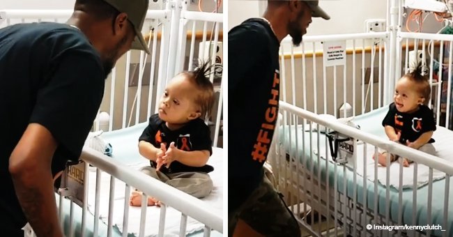 Father dances to Ciara’s song for his son who is battling cancer