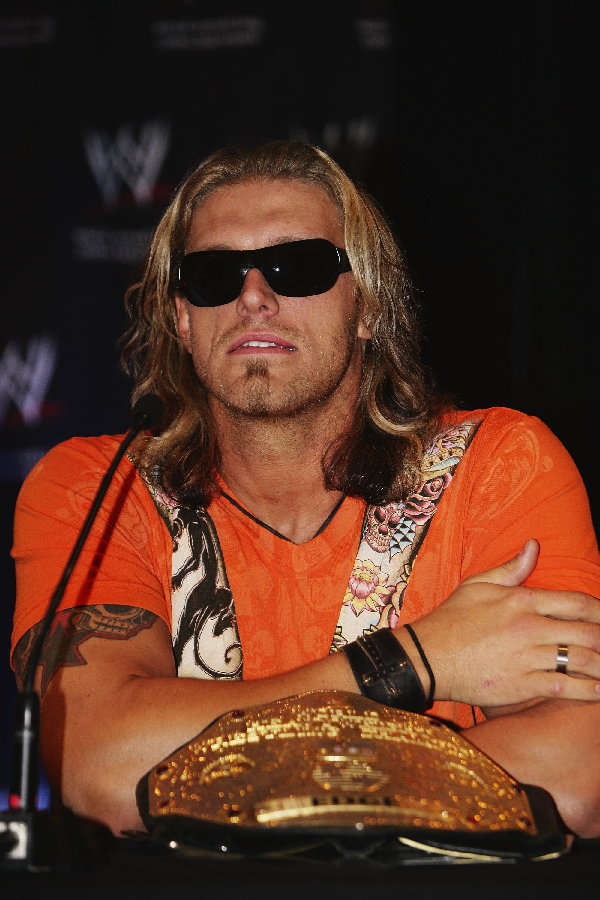 Edge during the WWE Smackdown Photo Call on June 15, 2008, in Sydney, Australia. | Source: Getty Images