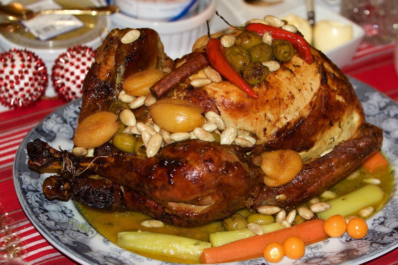 Pavo relleno. | Foto: Pixabay
