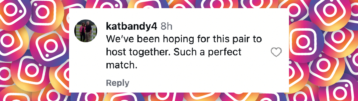 A netizen's reaction to Jenna Bush Hager's announcement on "Today with Jenna and Friends," as posted on December 9, 2025 | Source: Instagram/hodakotb