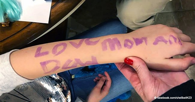 7-year-old girl writes a goodbye note on her arm in case she ‘got killed’ during school lockdown