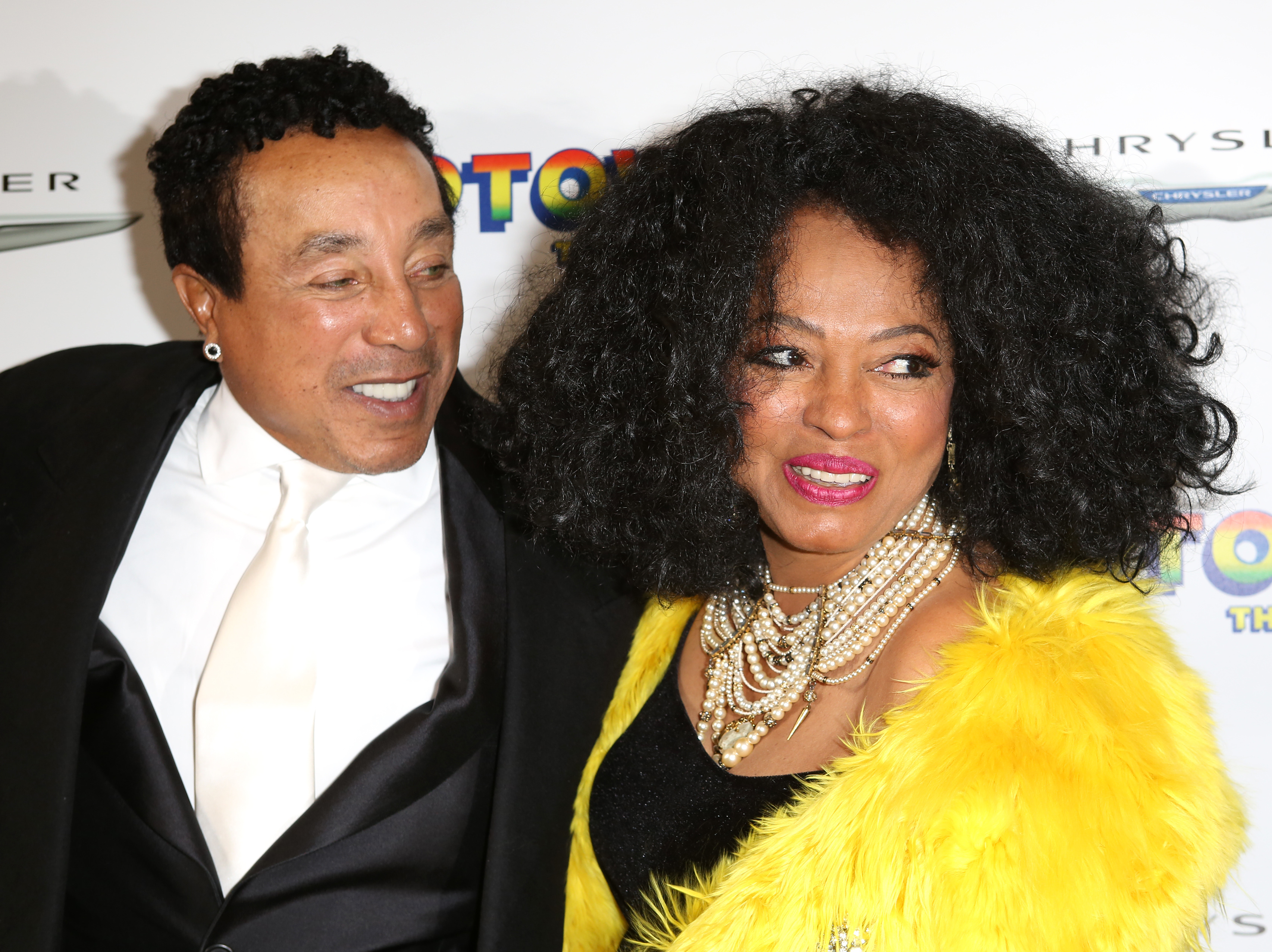 Smokey Robinson and Diana Ross attend the Broadway Opening Night Performance of "Motown The Musical" at the Lunt Fontanne Theatre on April 14, 2013, in New York City | Source: Getty Images