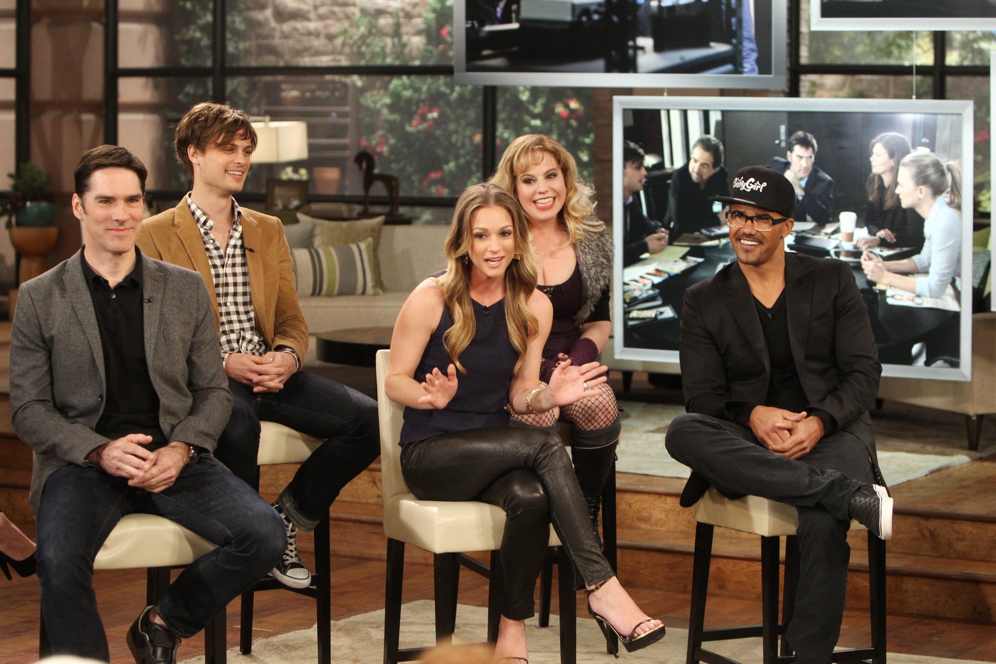 "Criminal Minds" casts celebrate their 200th episode on THE TALK, Wednesday, February 5, 2014, on the CBS Television Network. | Source: Getty Images
