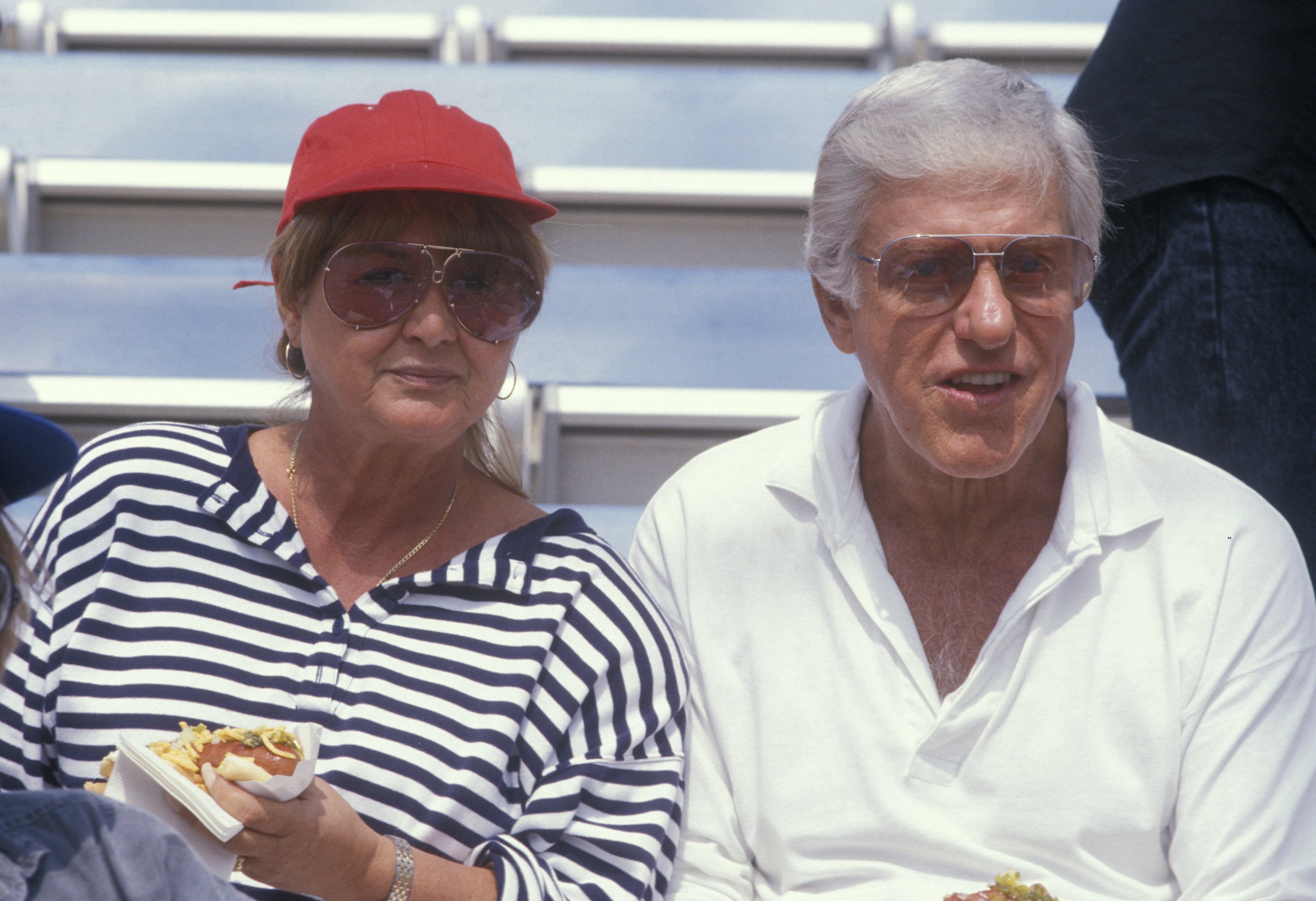 Michelle Triola and Dick Van Dyke during 1st Softball Game to Benefit Neighborhood Youth at Pepperdine University at Pepperdine University in Malibu, California | Source: Getty Images
