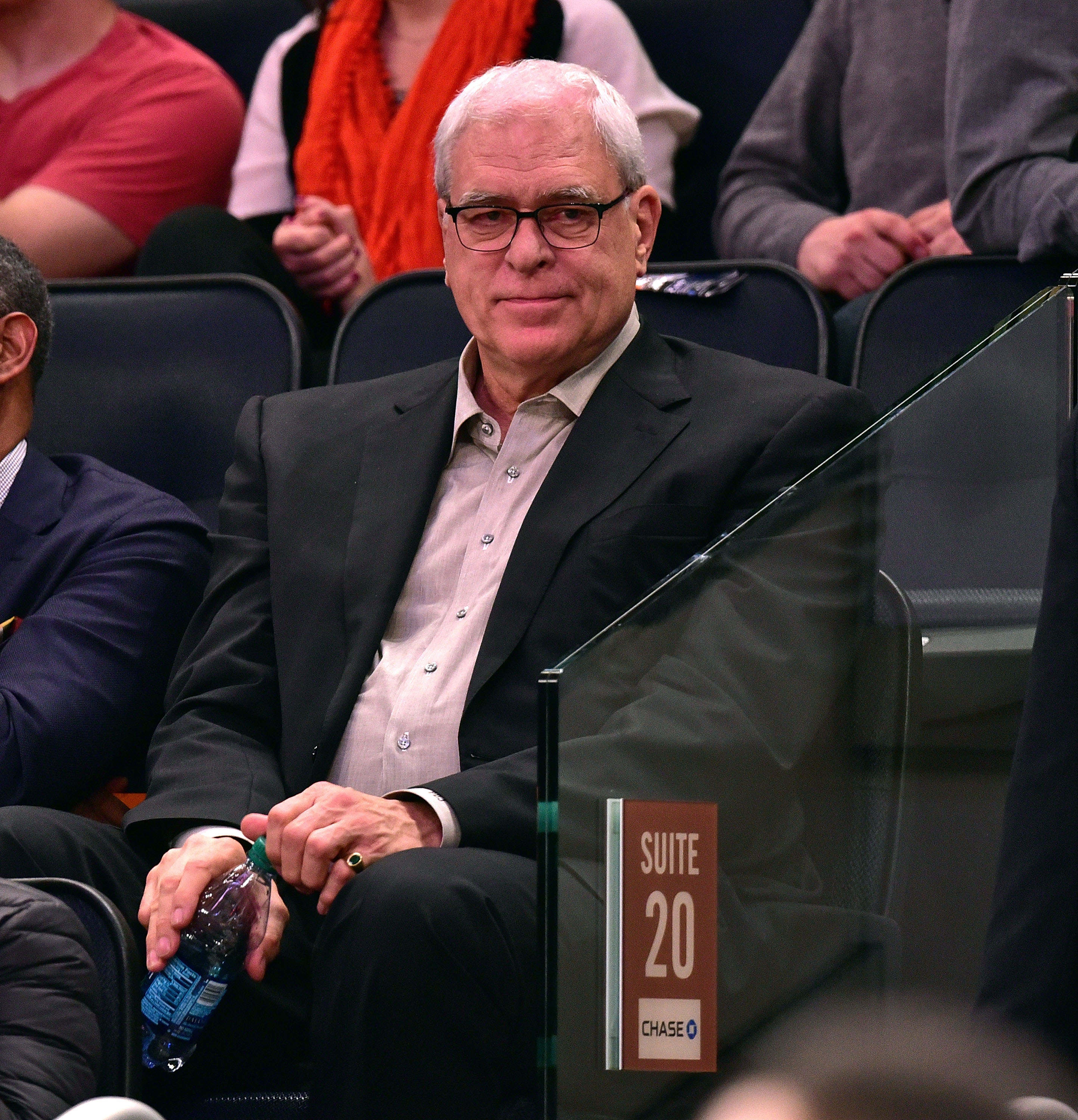 Phil Jackson attends Philadelphia 76ers vs New York Knicks game at Madison Square Garden on April 5, 2015 | Photo: Getty Images