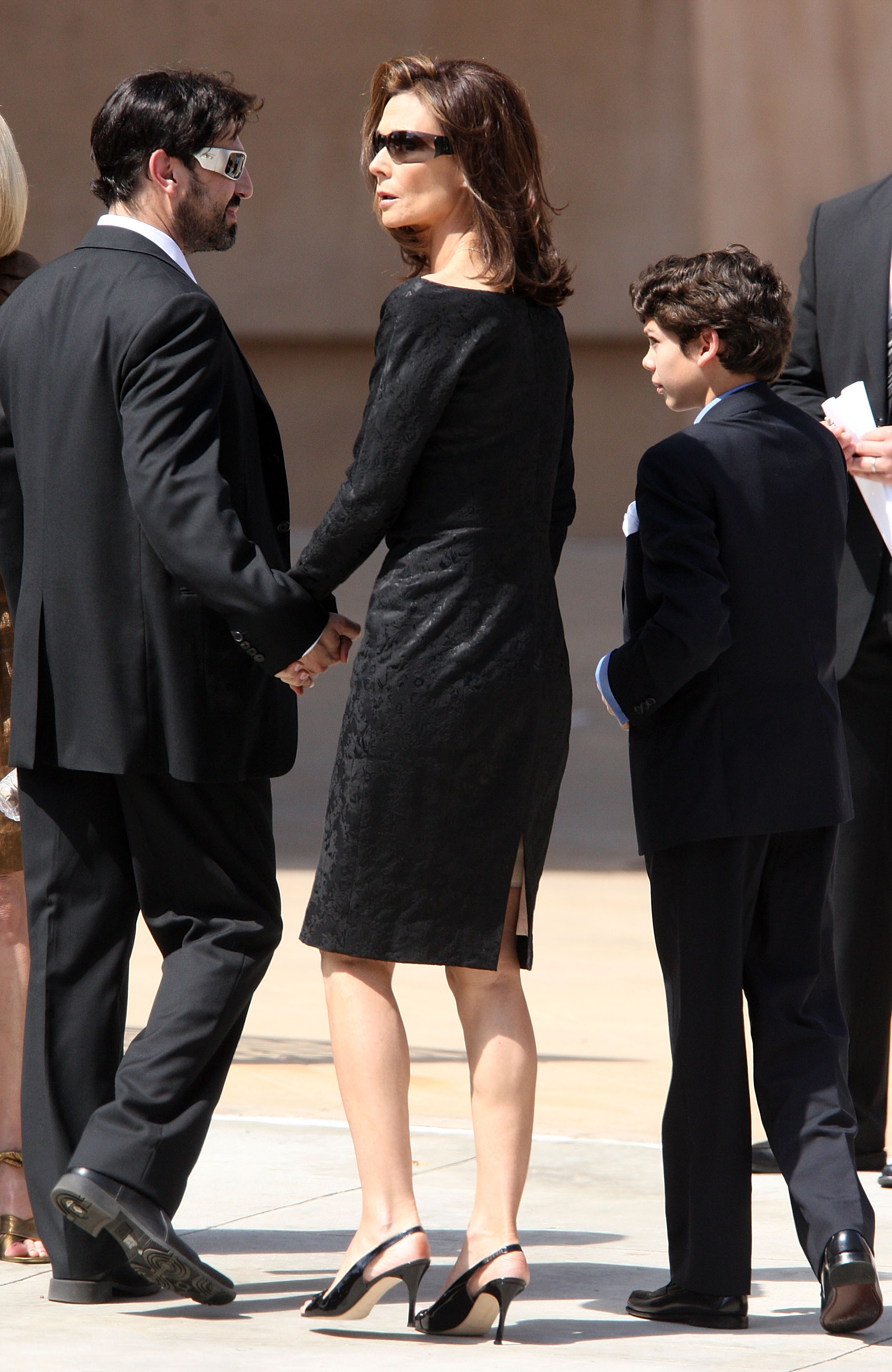 Kate Jackson pictured Farrah Fawcett's funeral service on June 30, 2009, in Los Angeles, California. | Source: Getty Images