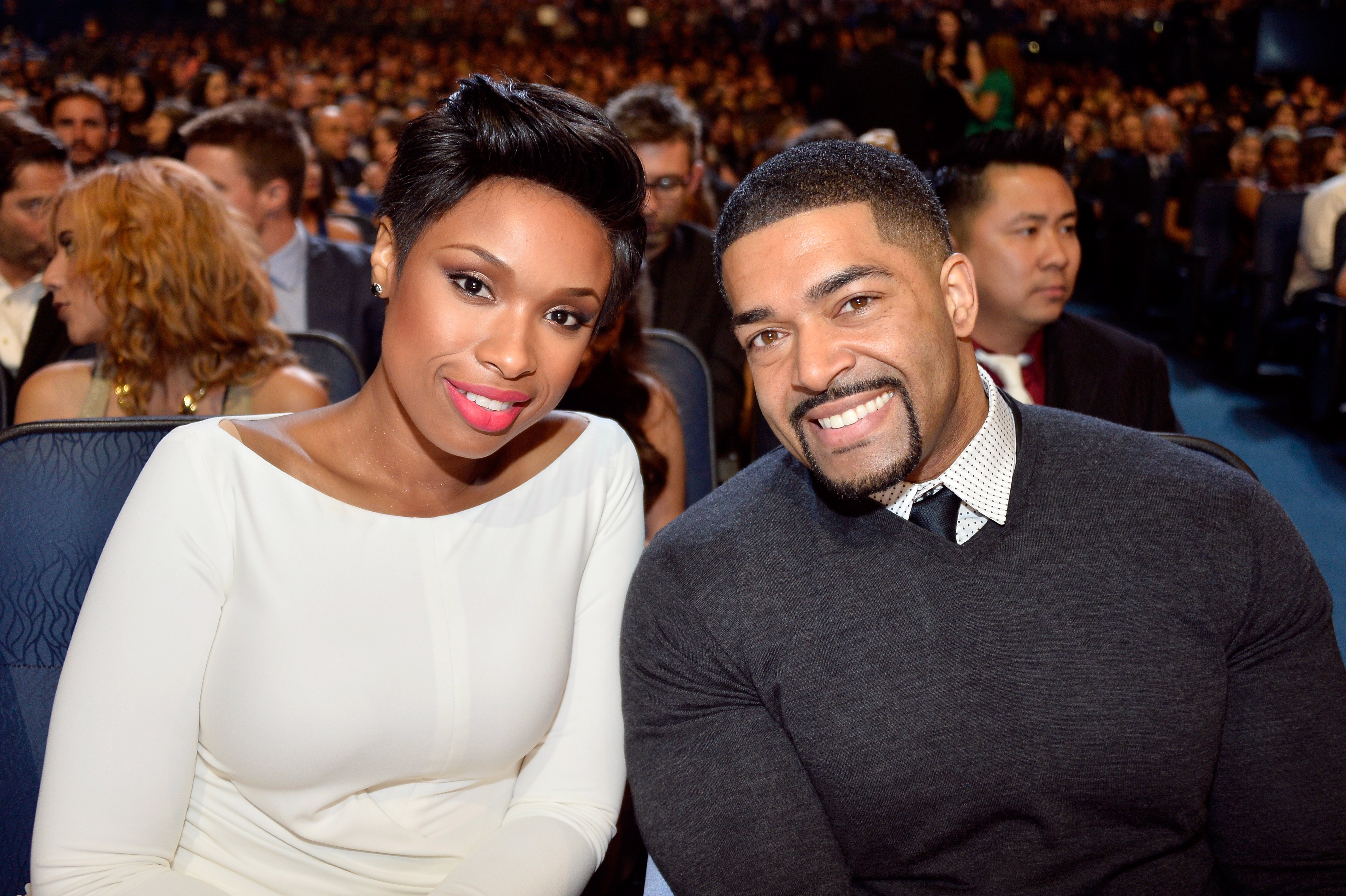 Jennifer Hudson and David Otunga at The 40th Annual People's Choice Awards on January 8, 2014 in Los Angeles | Getty Images
